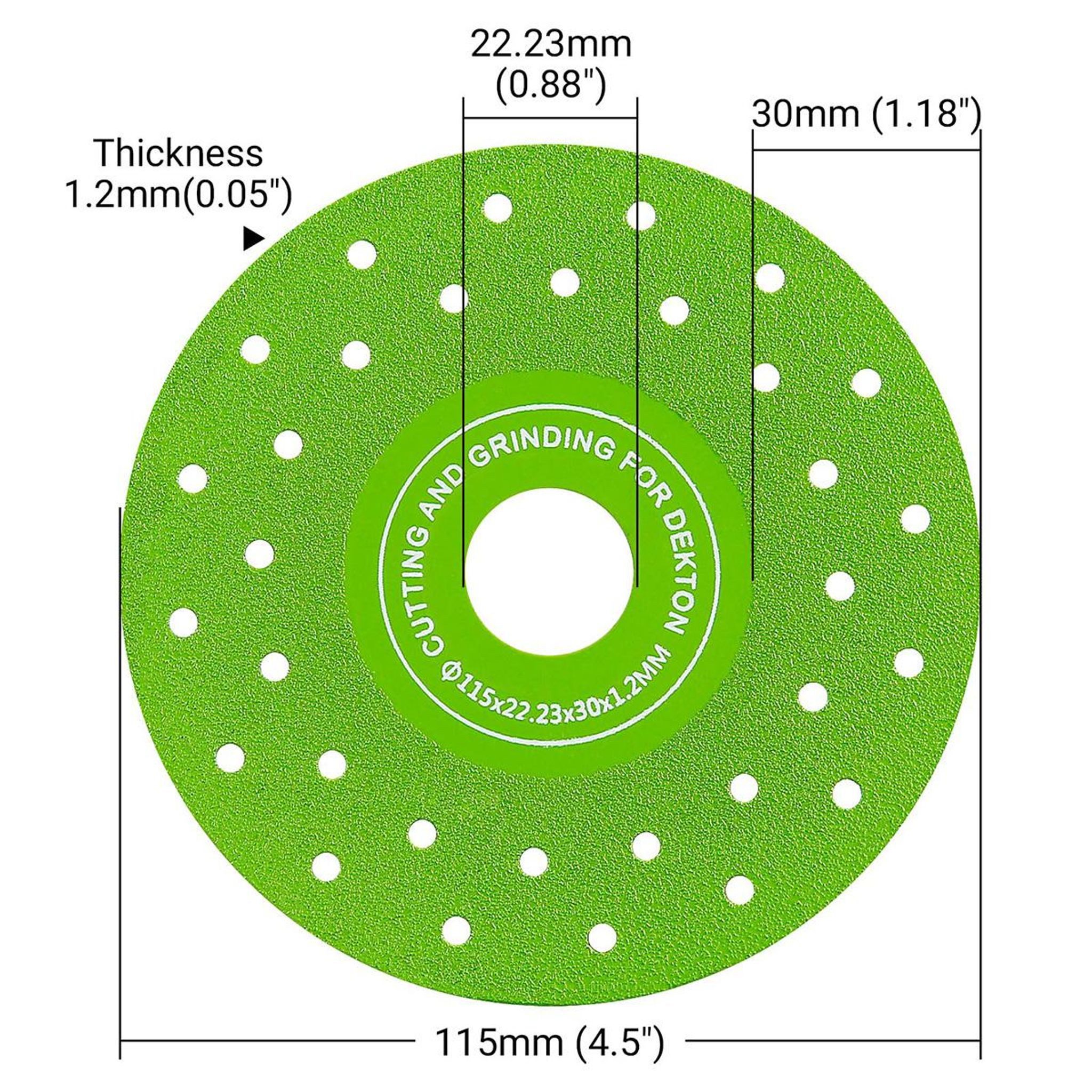 FELIXLEO Diamanttrennscheibe 3 Stück 115 mm Diamanttrennscheibe ultradünn Porzellan Glas Keramik – Bild 5 von 5