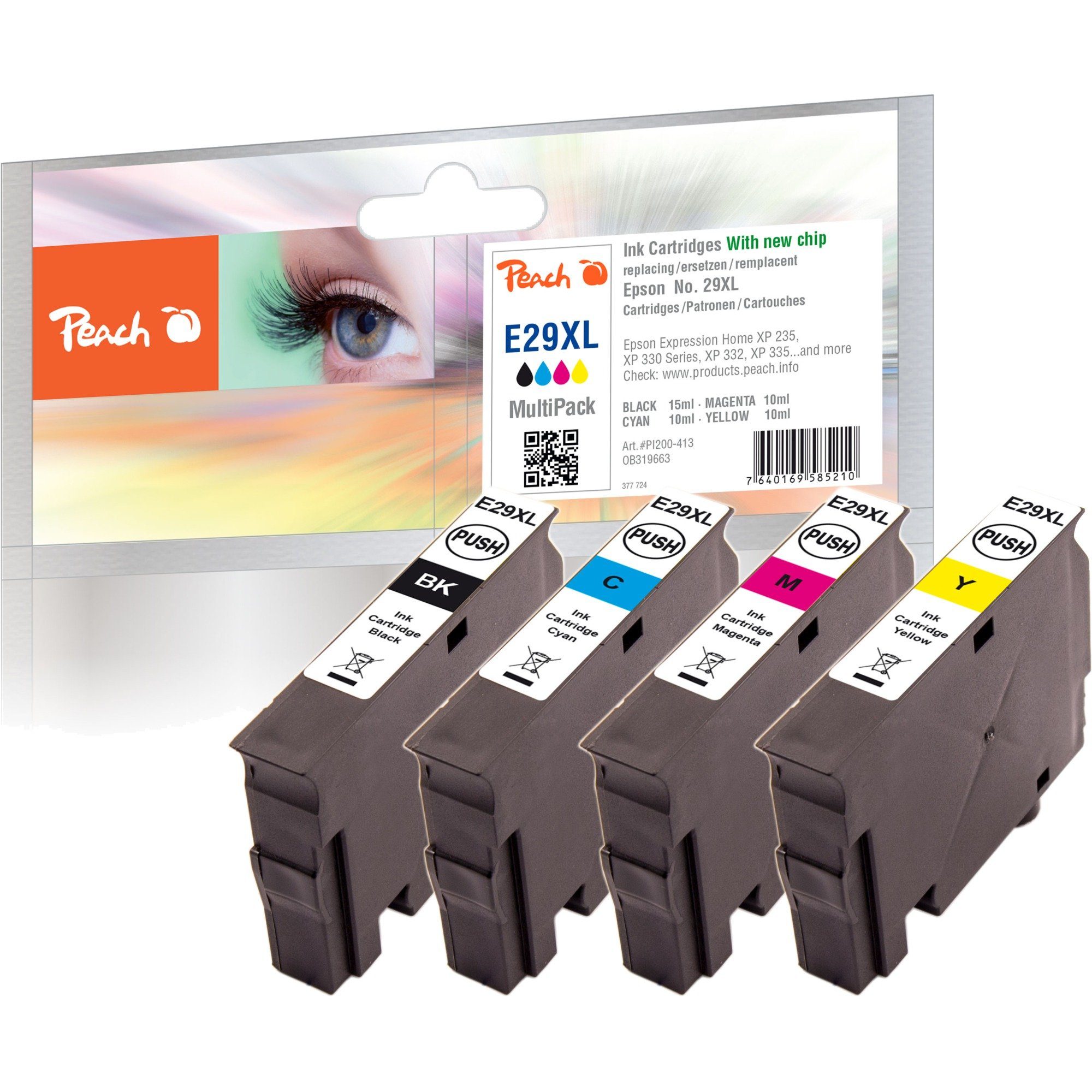 Peach Tinte Sparpack 29XL, (kompatibel zu Epson Tintenpatrone