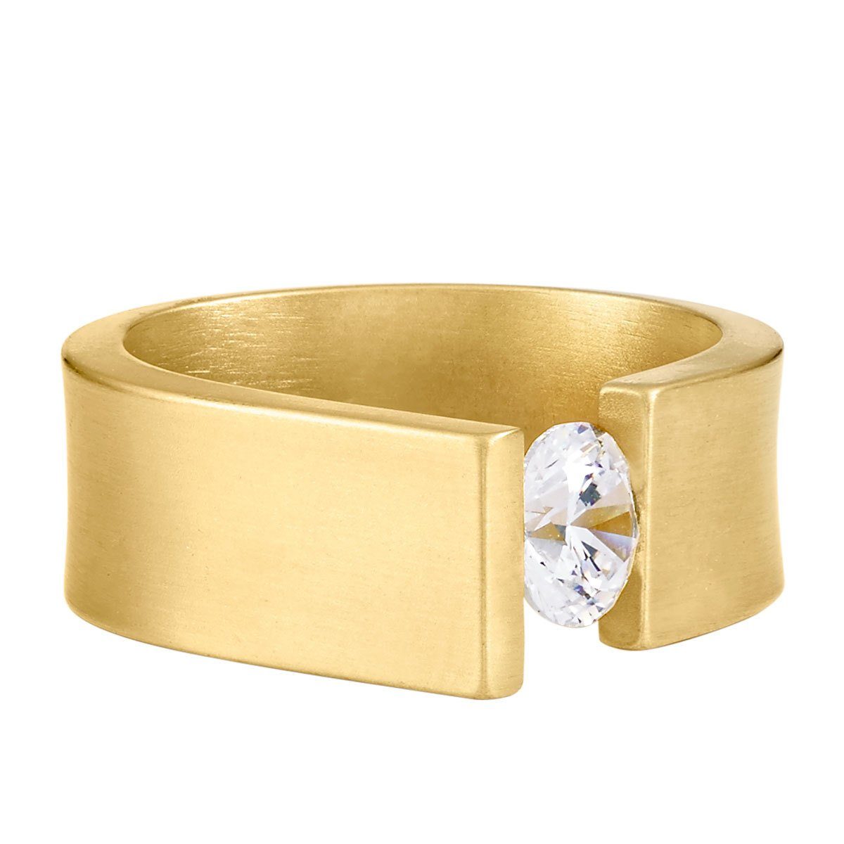 (Ring, Geschenkverpackung), Spannring Gold mit Damen Heideman 1-tlg., Stein inkl. Maxime Fingerring