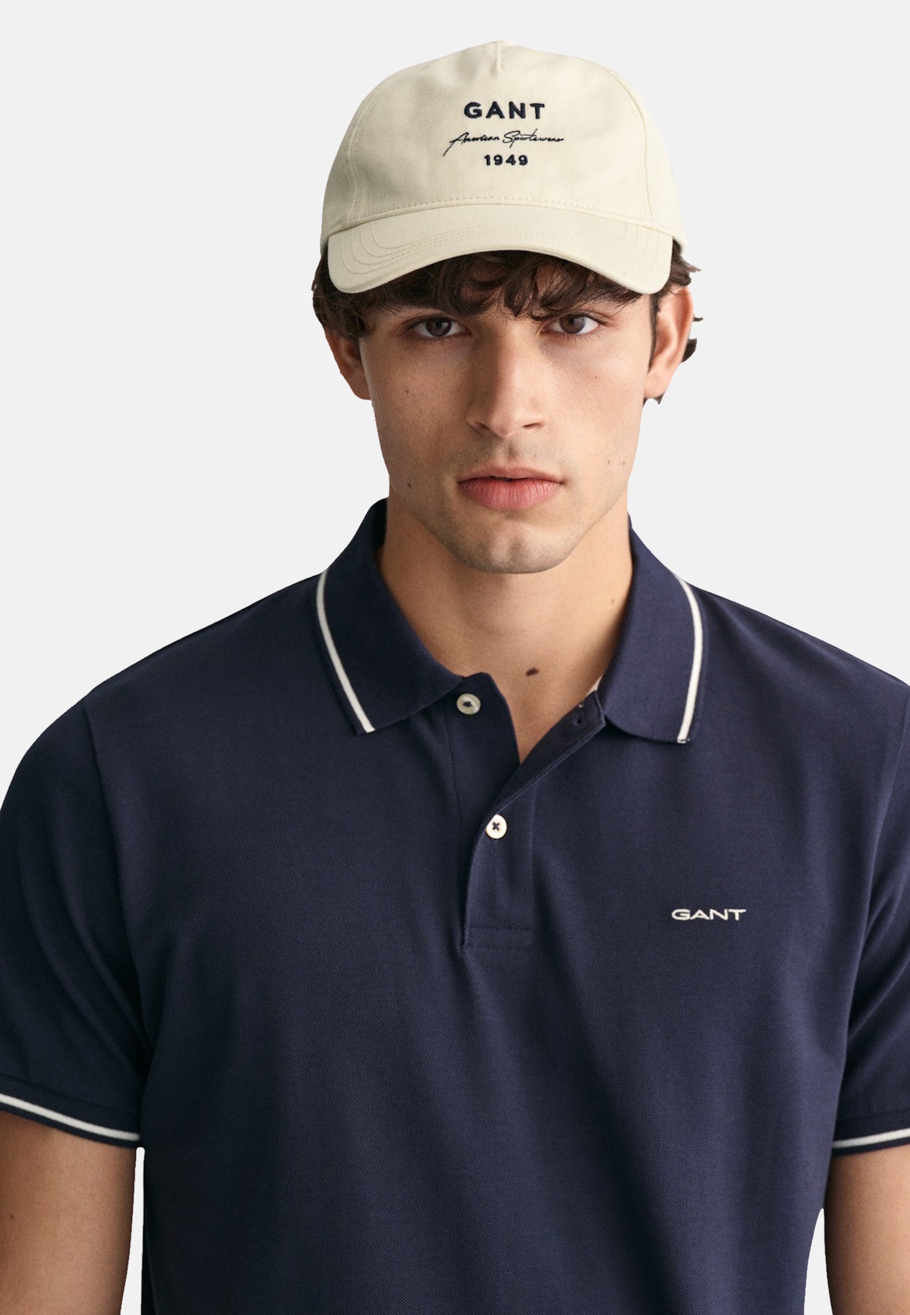 Gant Poloshirt Poloshirt Tipping SS Pique Kurzarmshirt (1-tlg., 1)