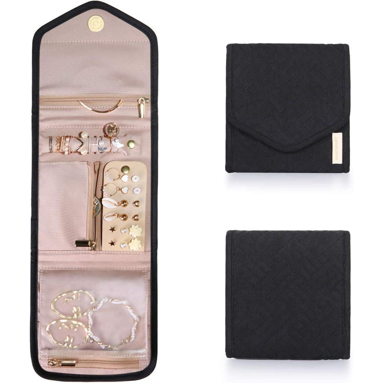 LuxusKollektion Schmuckkasten Schmuck Organizer Tasche Reise Schmuckaufbewahrung Ringe Ohrringe