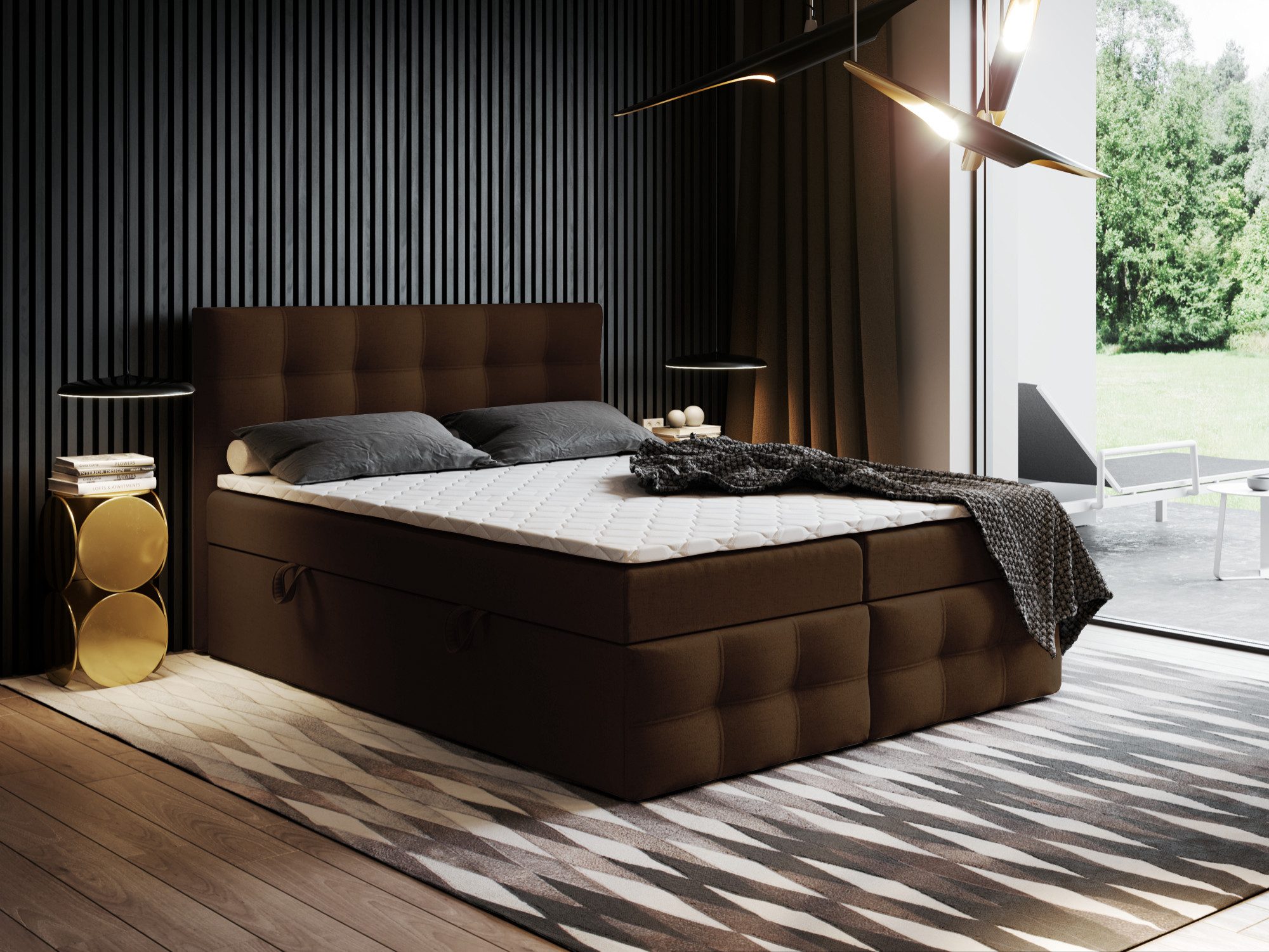 Godre Boxspringbett mit Bettkasten Ewora 3 günstig online kaufen