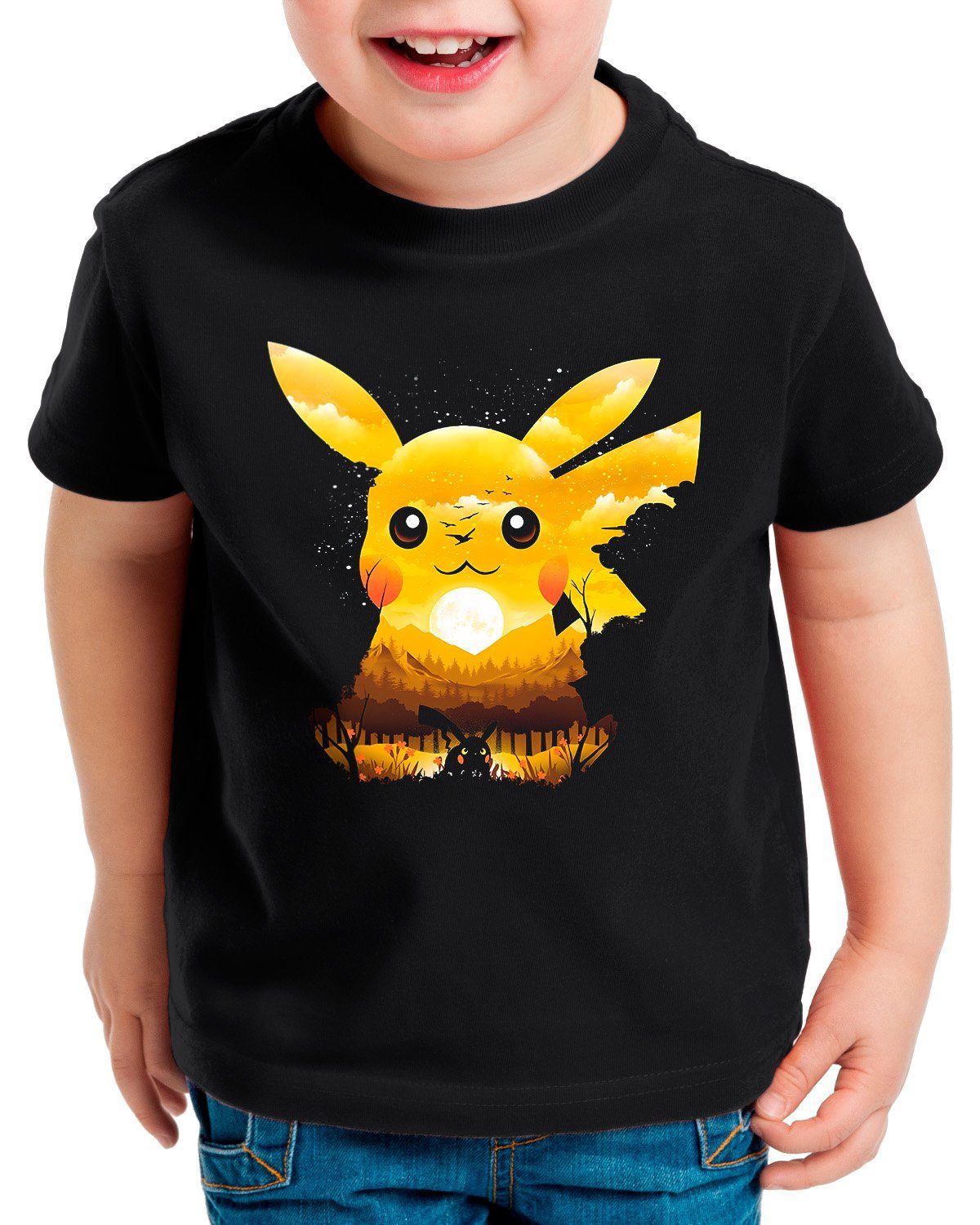 style3 Print-Shirt game pokemon amiibo boy pikachu ball planet go