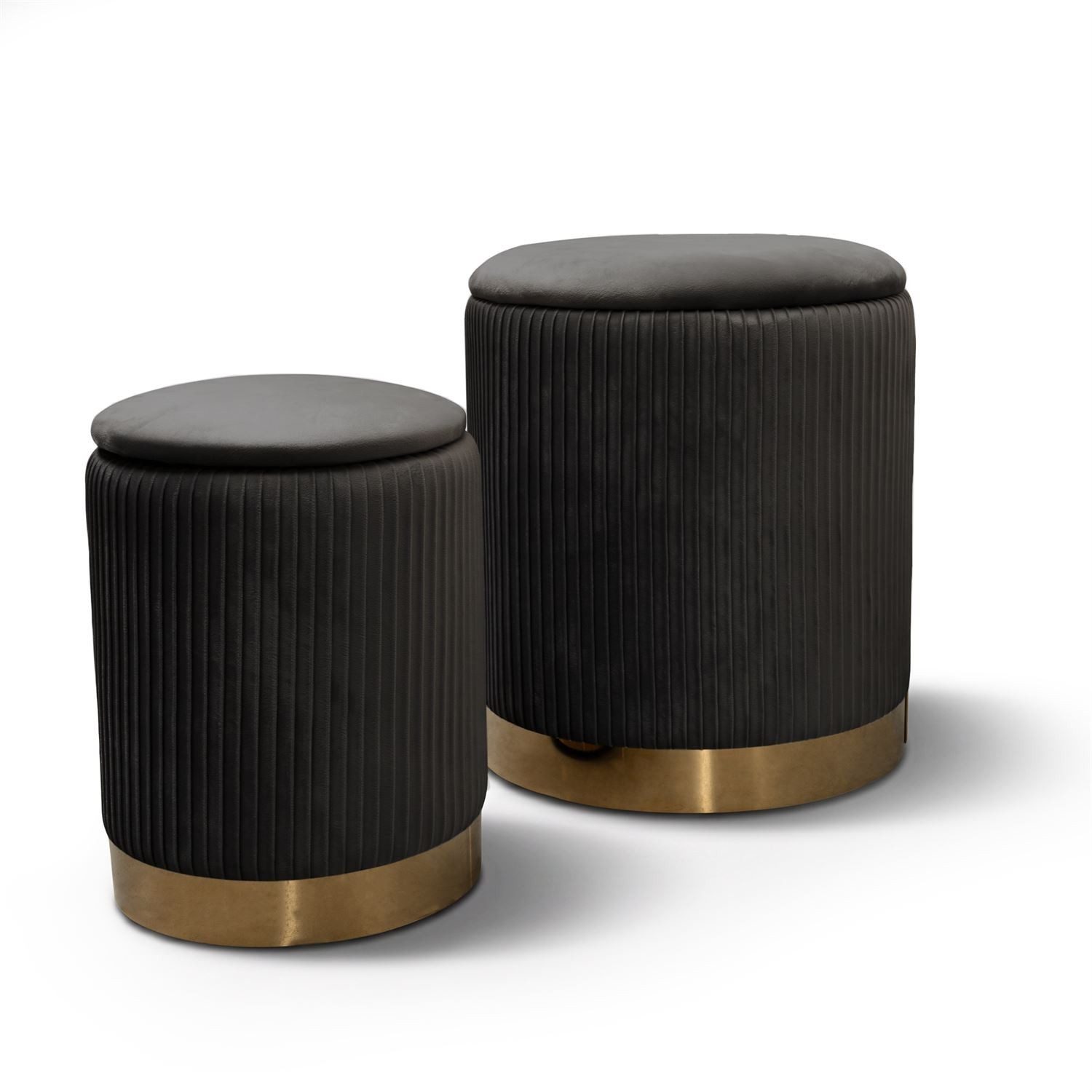 Lookway Pouf Gepolstertes Pouf-Set GEMINI