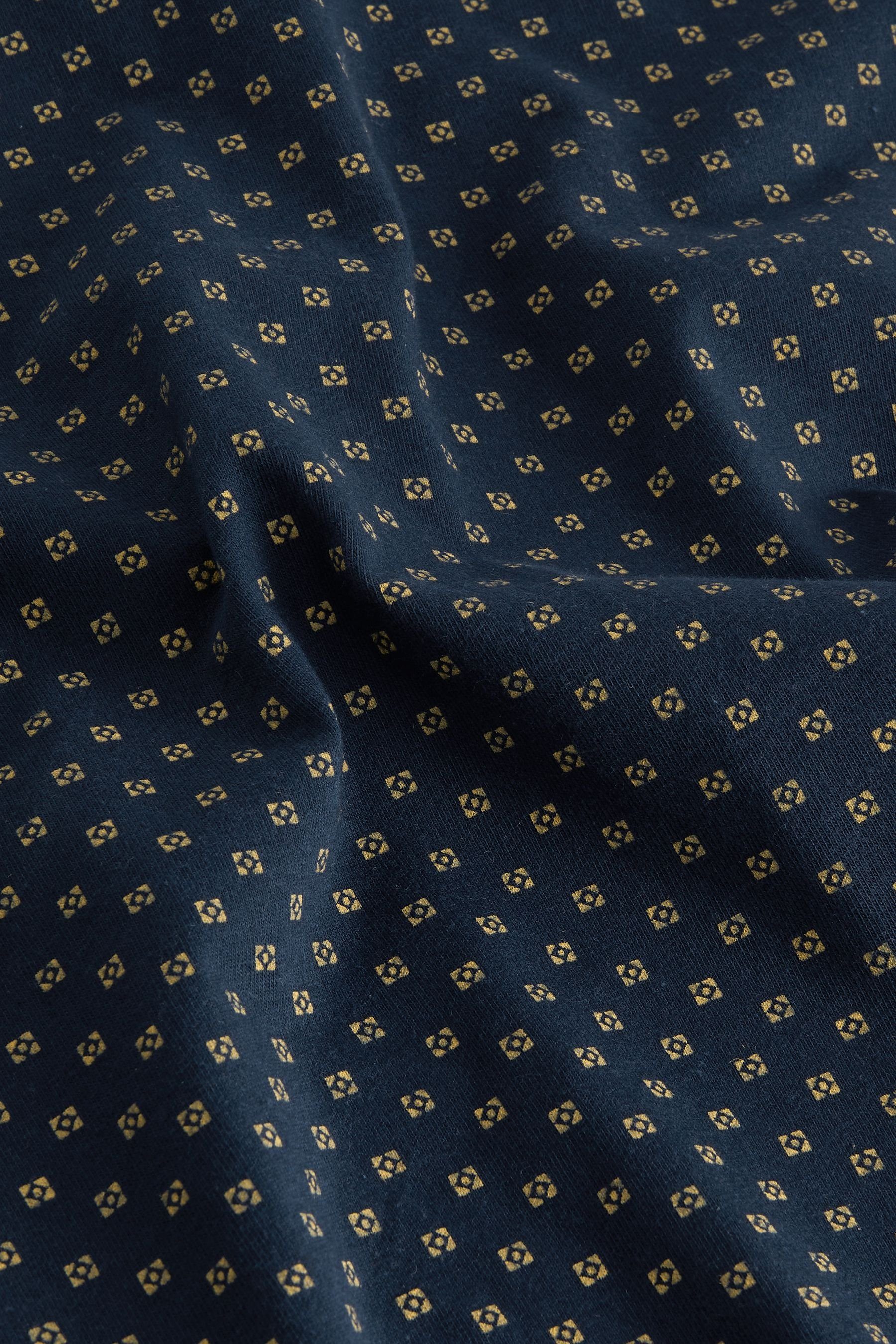 Print Geo aus Poloshirts White/Black/Navy (3-tlg) Jersey Poloshirt im Next 3er-Pack Blue