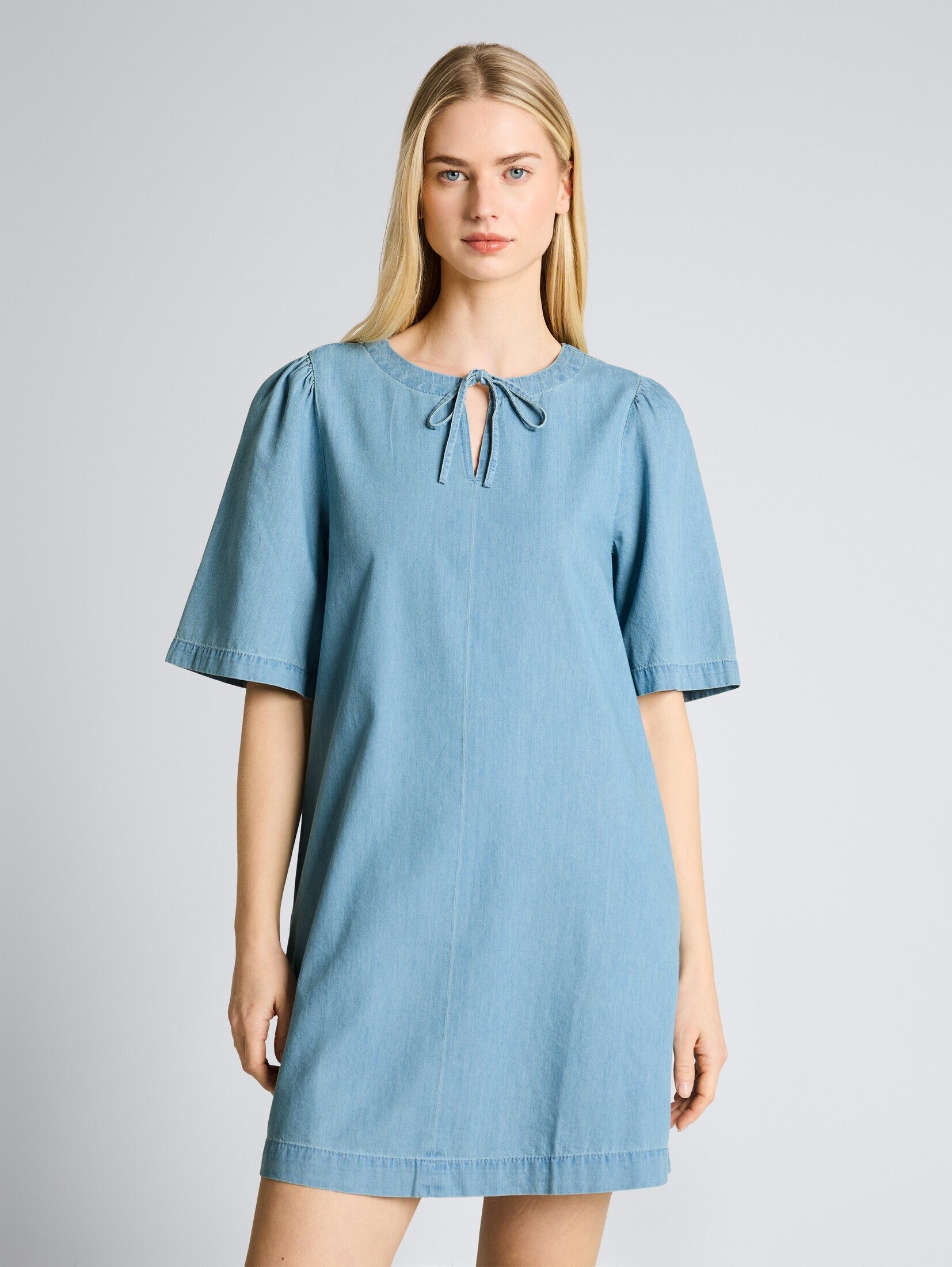 TOM TAILOR Denim Minikleid Kleider & Jumpsuits Mini-Jeanskleid mit Eingriffstaschen