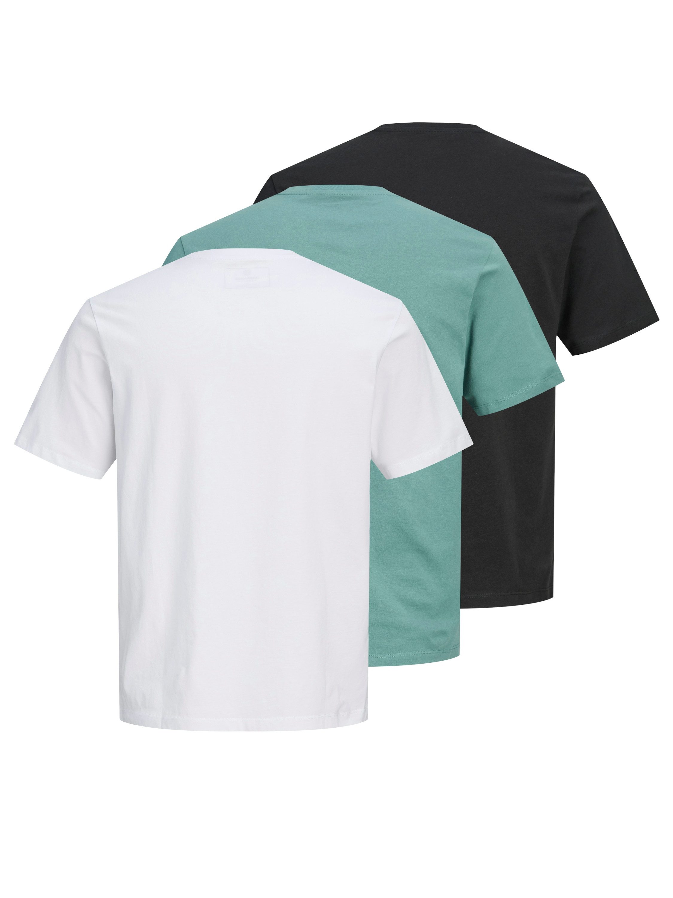 Jack & Jones Rundhalsshirt JPRBLAOSCAR SS TEE FST 3PK MP (Packung, 3-tlg)