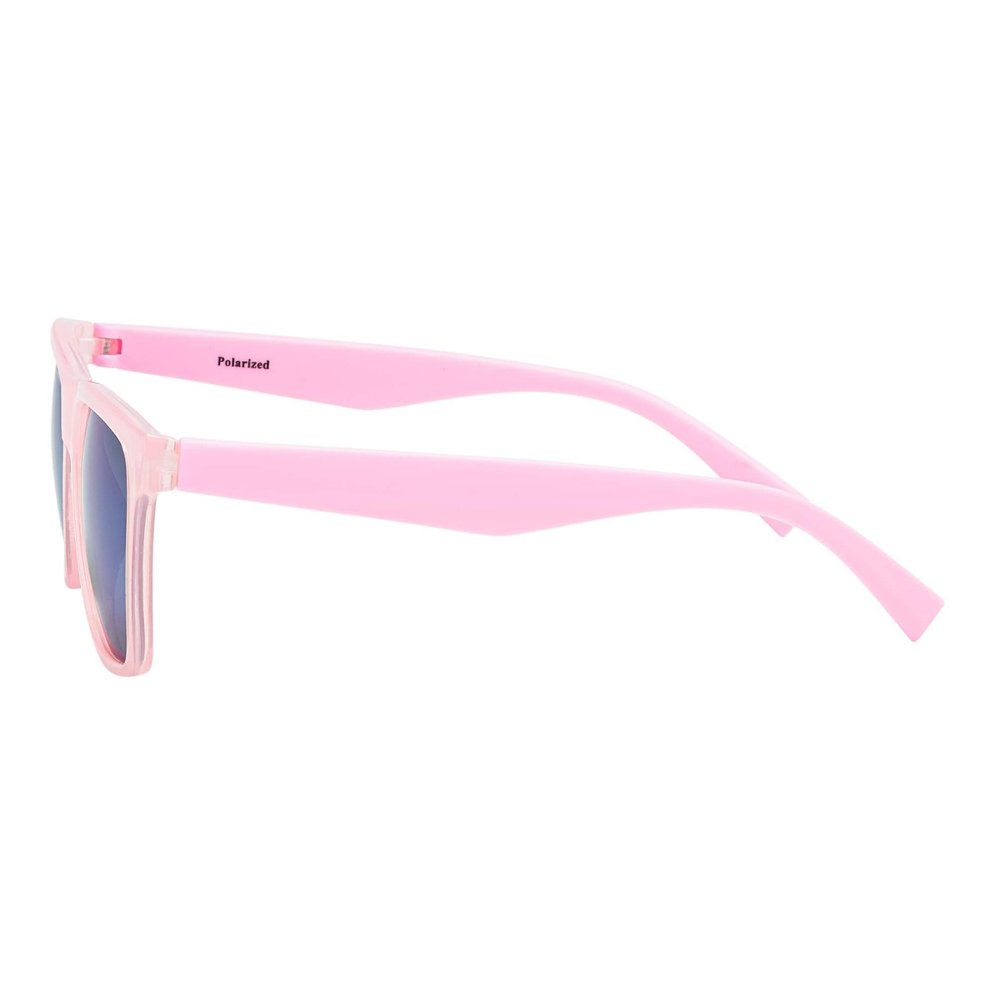 (1-St) Rosa Kinder polarisierten Eyewear Sonnenbrille Wayfarer Linsen BEZLIT mit Jungen Designer Mädchen