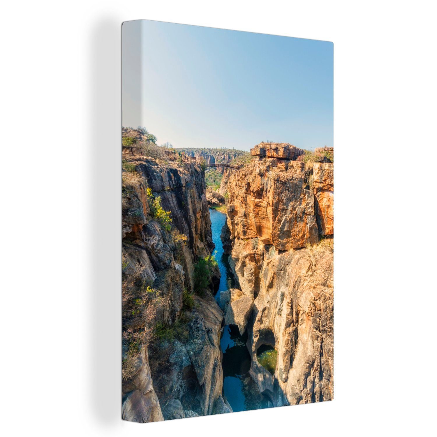 OneMillionCanvasses® Leinwandbild Felsen des berühmten Blyderivier Gate in Südafrika, (1 St), Leinwandbild fertig bespannt inkl. Zackenaufhänger, Gemälde, 20x30 cm