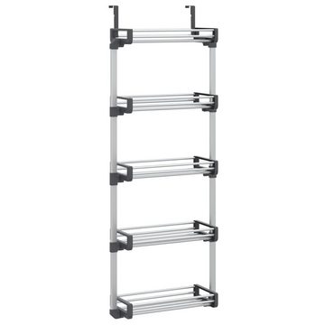 vidaXL Regal Tür-Organizer mit 5 Ablagen 52x20x135 cm Aluminium