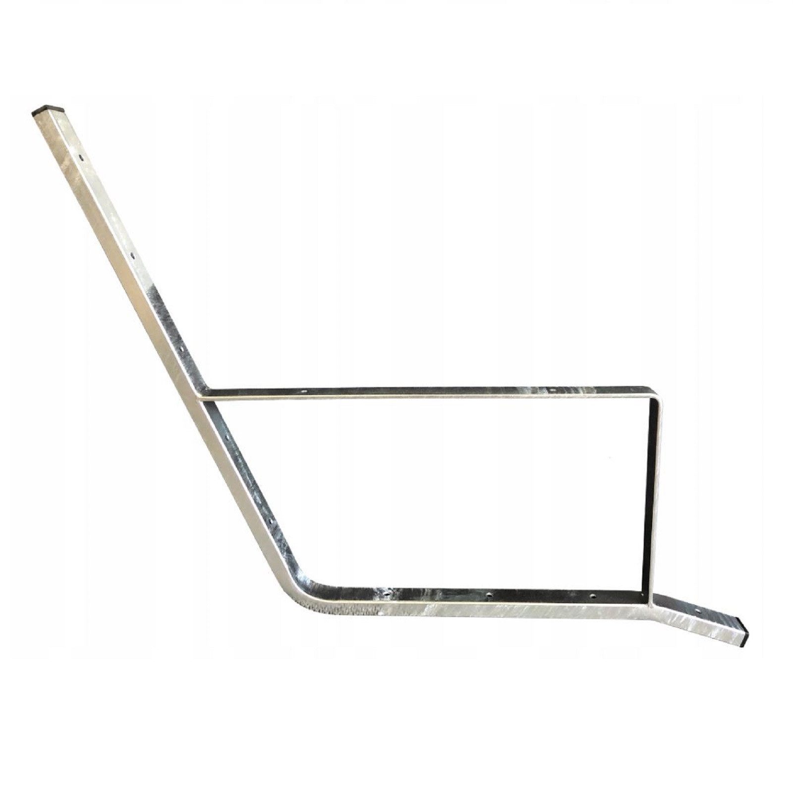 QLS Hollywoodschaukel GESTELL aus Verzinktem Stahl Silber, 2-Sitzer, 2 Stahlteile für Bau einer Bankschaukel mit 30x18x2 mm Profil