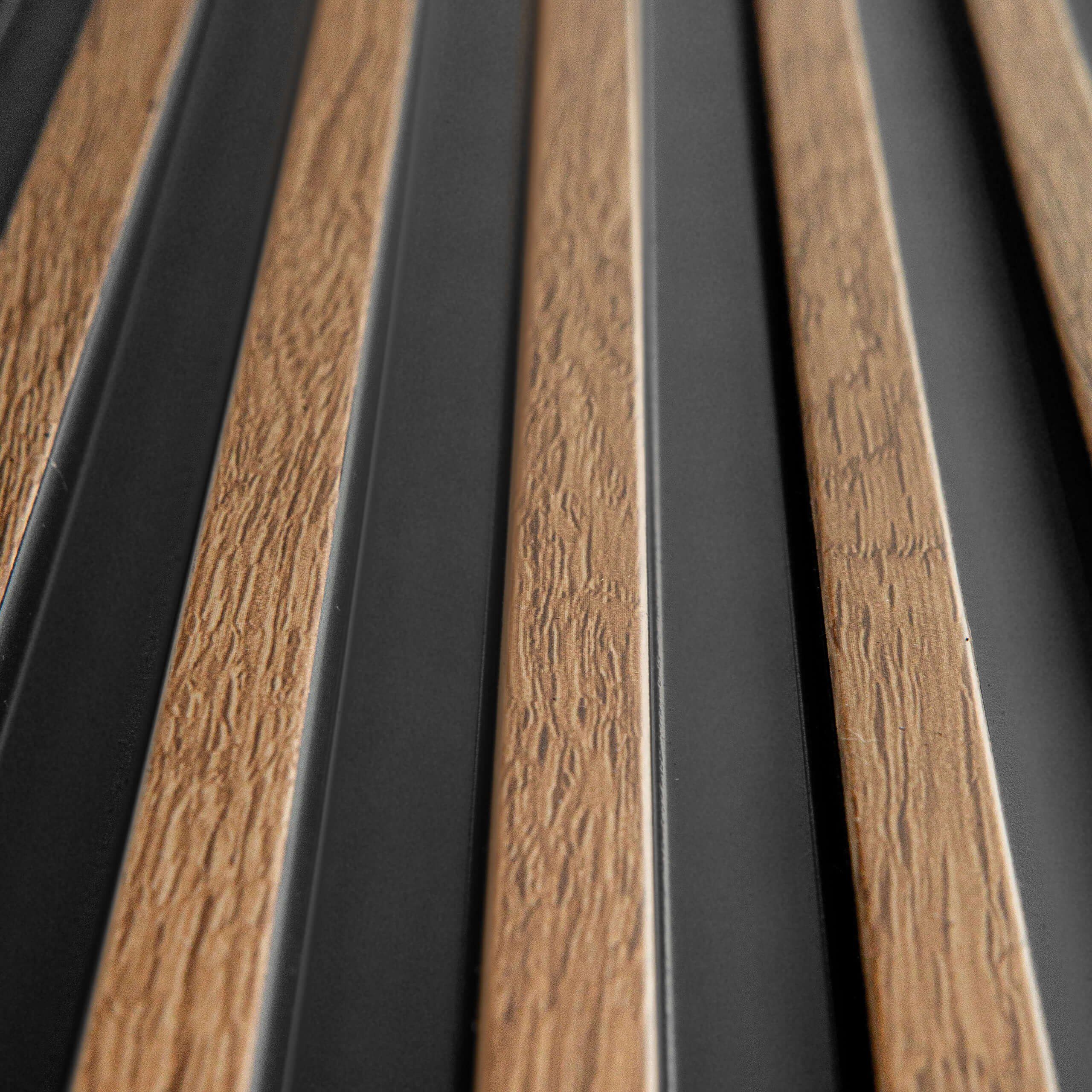 PROVISTON 3D Wandpaneel Polystyrol, 120 x 2700 mm, Eiche Klassik, Akustikpaneele, 9 Stück, BxL: 12x270 cm, 0,33 qm, (Spar-Set, 9-tlg)