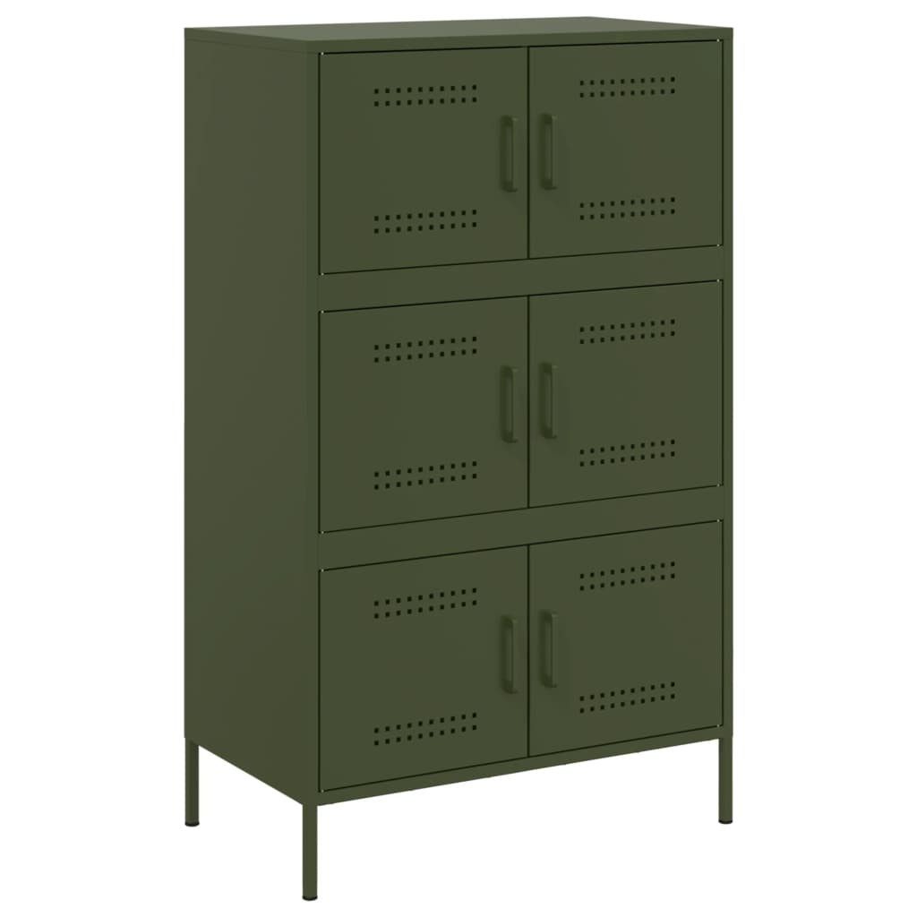 vidaXL Highboard Highboard Olivgrün 68x39x113 cm günstig online kaufen