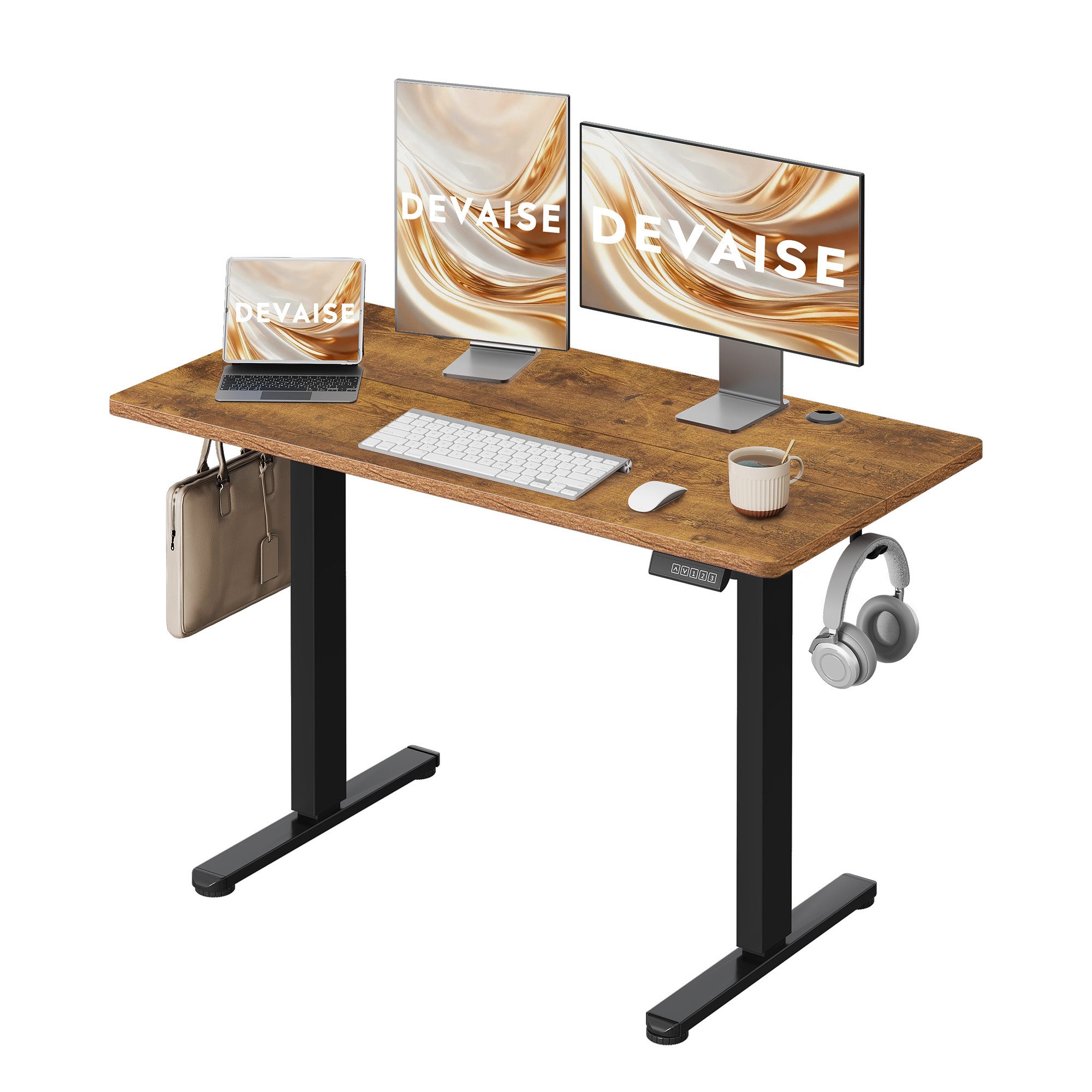 DEVAISE Schreibtisch Höhenverstellbarer Schreibtisch elektrisch 100×60 cm ( günstig online kaufen