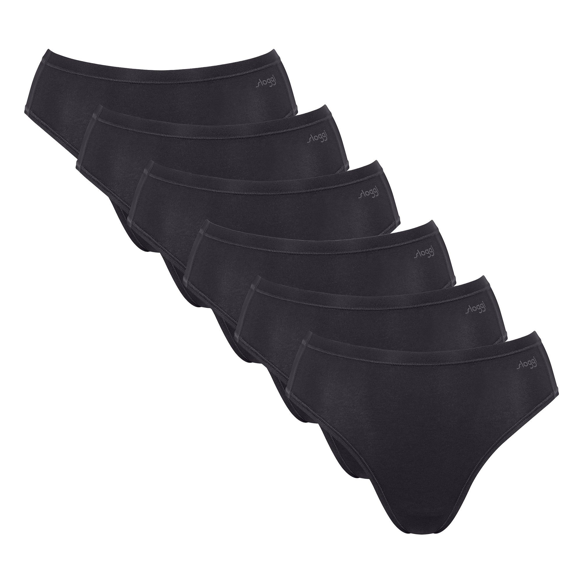 Slip Damen Slip 6er Pack Baumwolle