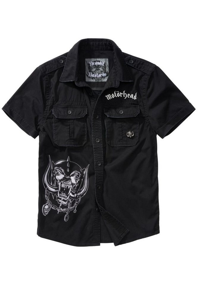 Brandit Langarmhemd Herren Motörhead Vintage Shirt 1/2 sleeve (1-tlg),  Stylisches Shirt aus angenehmer Baumwollmischung