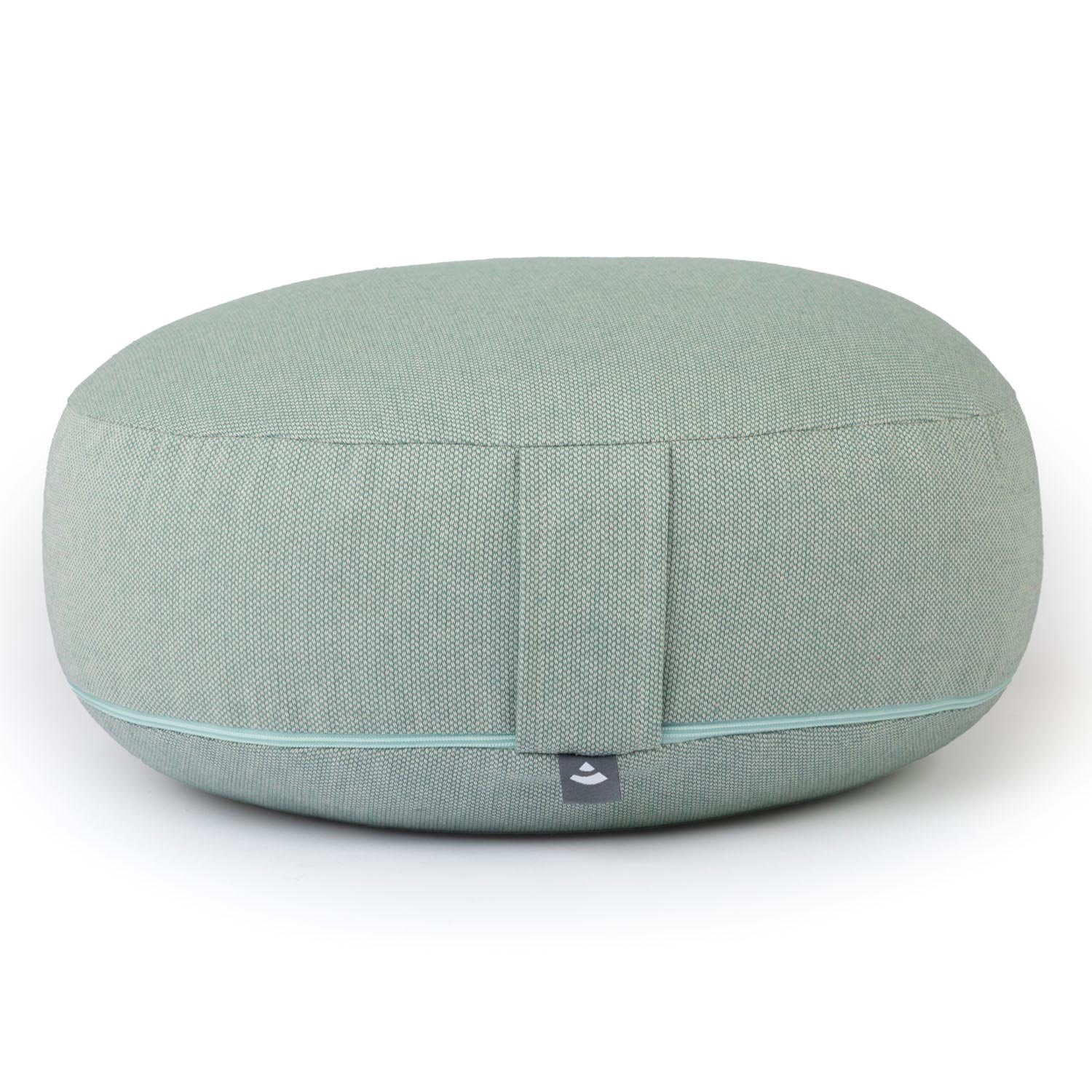 bodhi Meditationskissen BIG RONDO groß-flach Meditationskissen, CLASSIC dobby petrolgrün