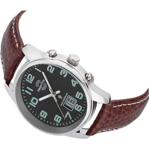 MASTER TIME Funkuhr Basic, MTLA-10762-22L, Armbanduhr, Quarzuhr, Damenuhr, Datum, Leuchtzeiger