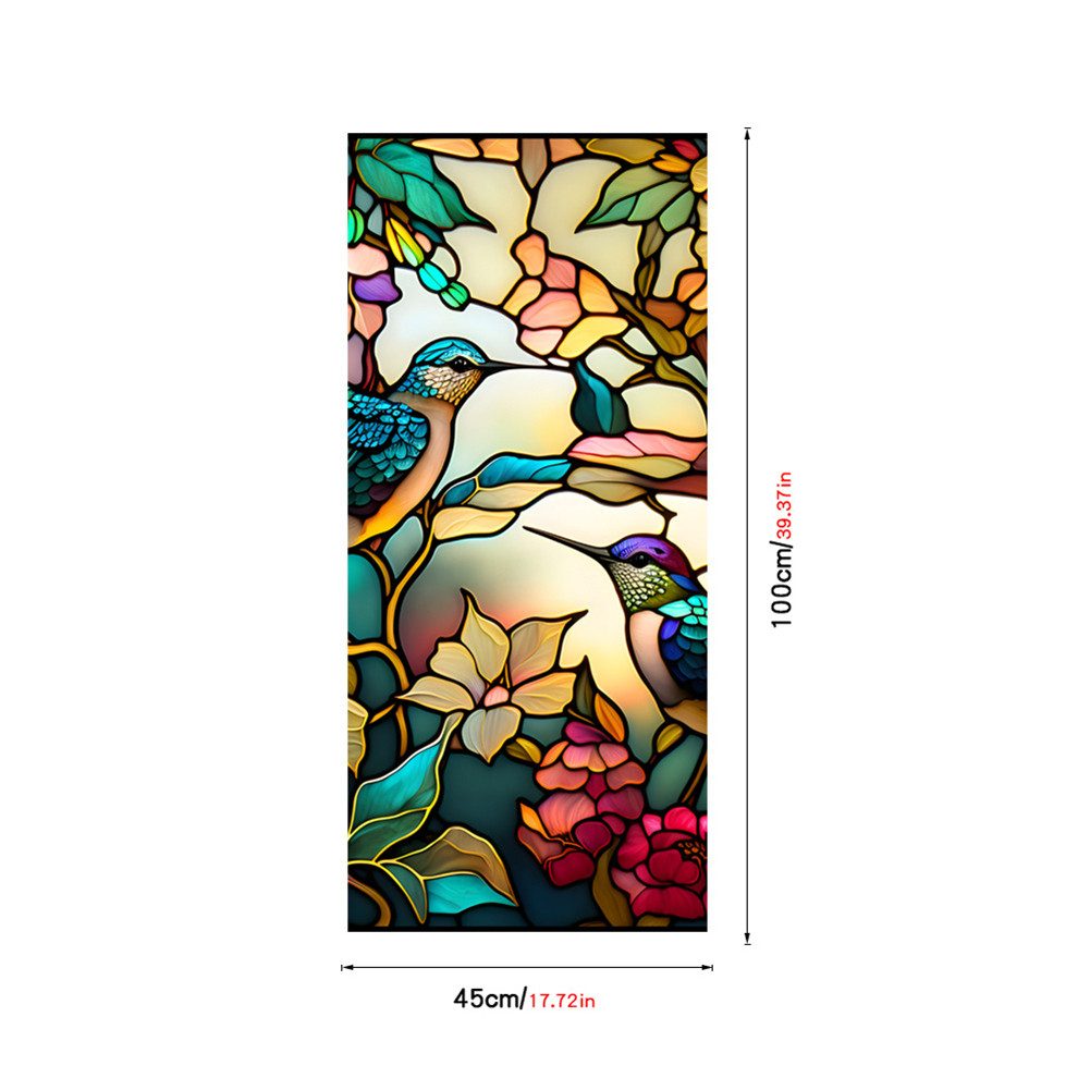 GarveeMore Fenstersticker PVC-Farbglas Glas Fensterfolie Aufkleber günstig online kaufen