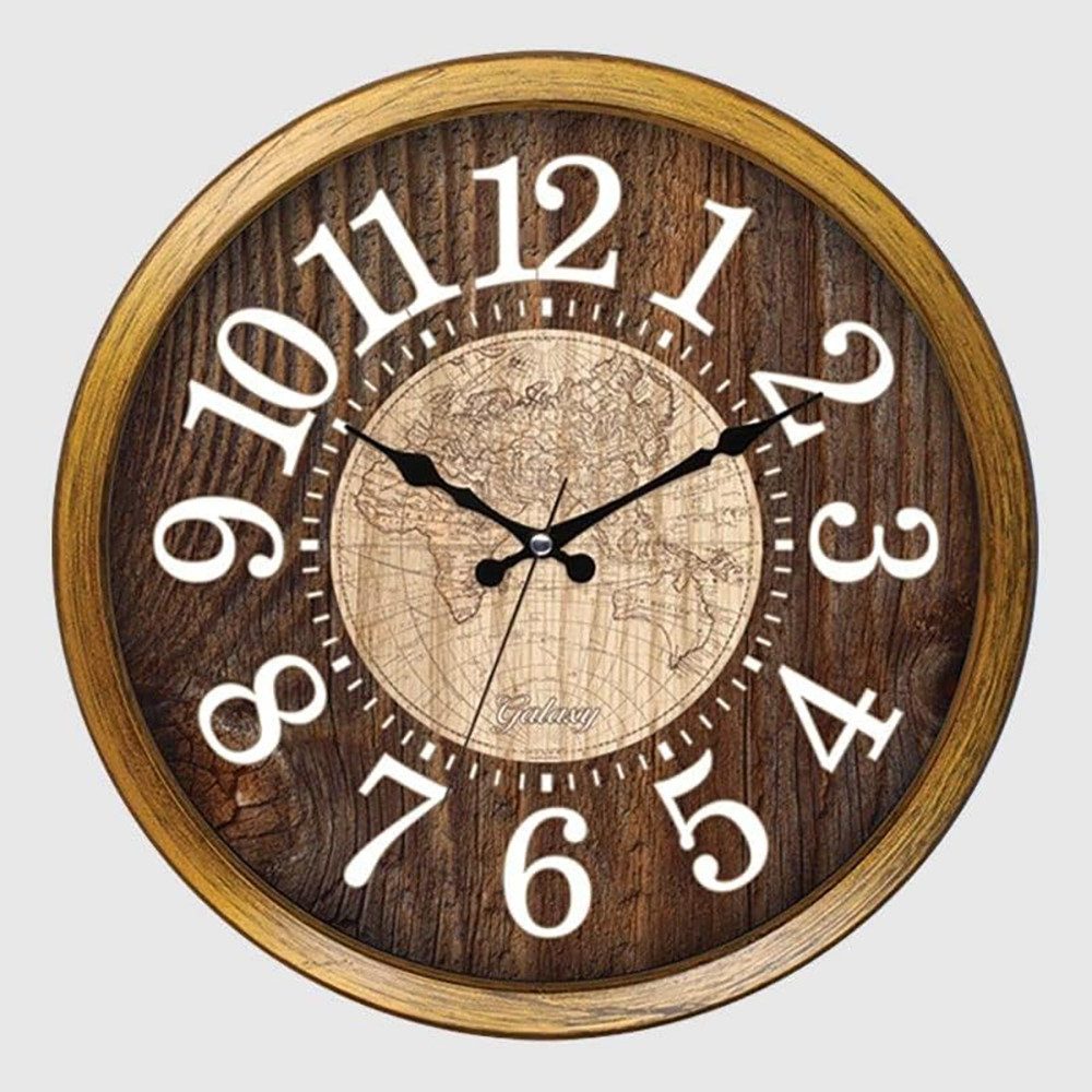 hausleben Wanduhr Wanduhr, rund - Kunststoff/Glas günstig online kaufen