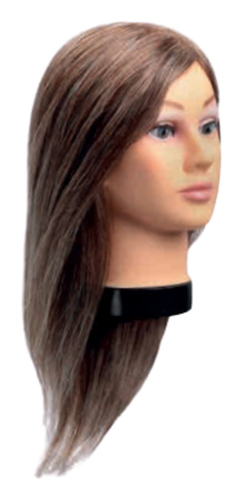 Bergmann Frisierkopf Bergmann Oefenhoofd Teeny Natura Grey 30cm