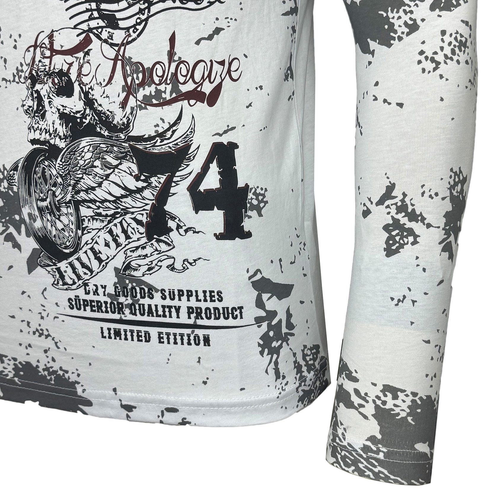 Baxboy Longshirt Baxboy Herren Longsleeve Langarmshirt Shirt Mit Rundhalskragen B-706 – Bild 4 von 5