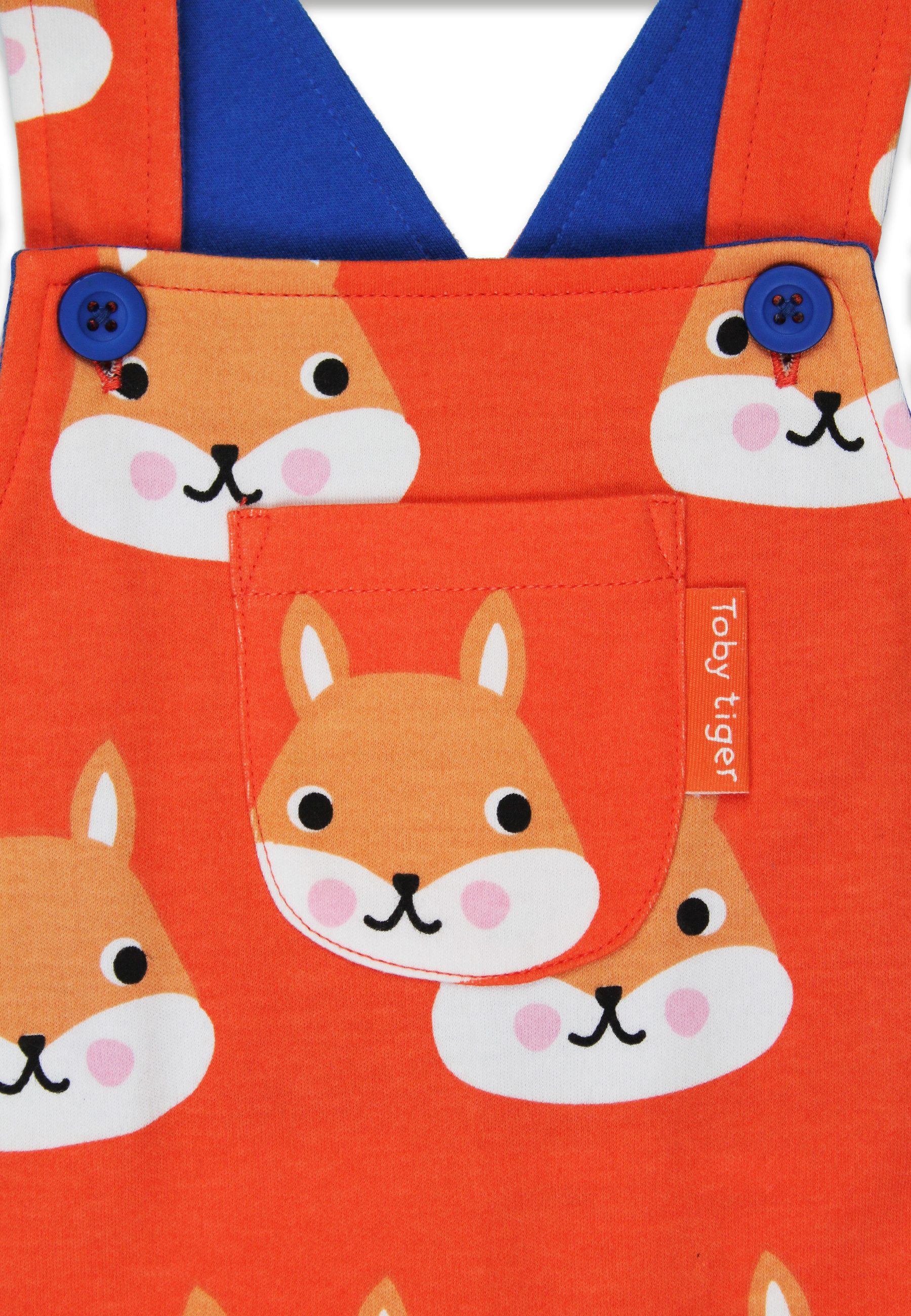 Latzhose Latzhose mit Eichhörnchen Print