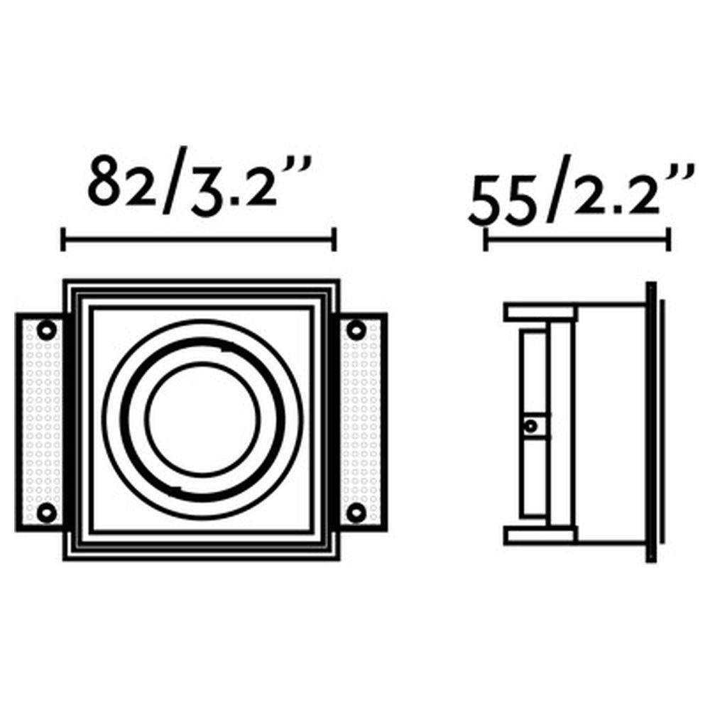 warmweiss, keine Nein, Einbauleuchte Einbauleuchte Hyde GU10 55x82x82mm, enthalten: Einbaustrahler, Schwarz in Einbauleuchte click-licht Angabe, Leuchtmittel