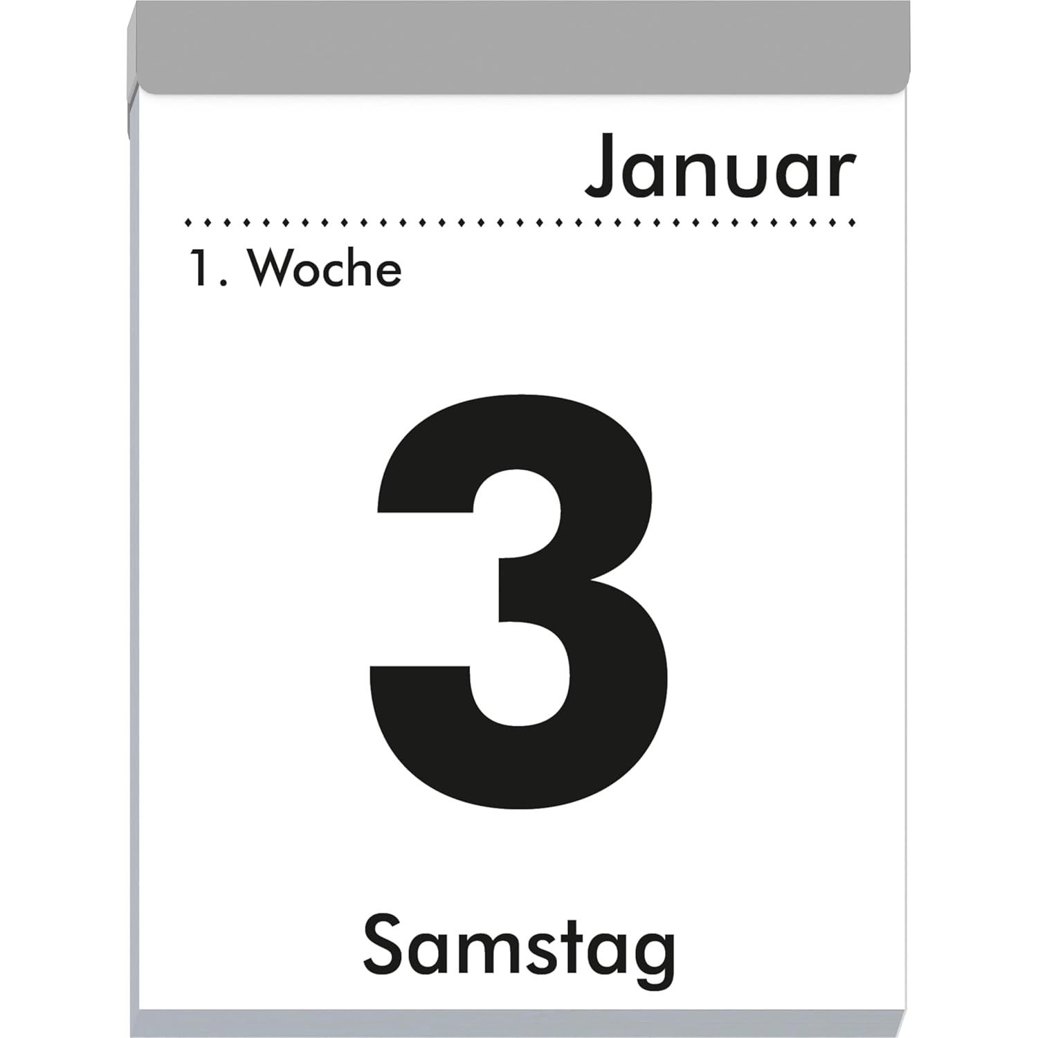 ZETTLER Abreißkalender ZETTLER Tagesabreißkalender XL 2026 8,2x10,7 cm mit Sudokus