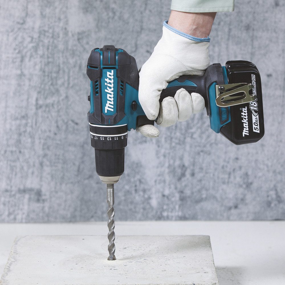 Makita Akku-Bohrschrauber DHP482RFX9 Akku-Schlagbohrschrauber 18V / 3,0 Ah, 18 V V, (Set) – Bild 2 von 5