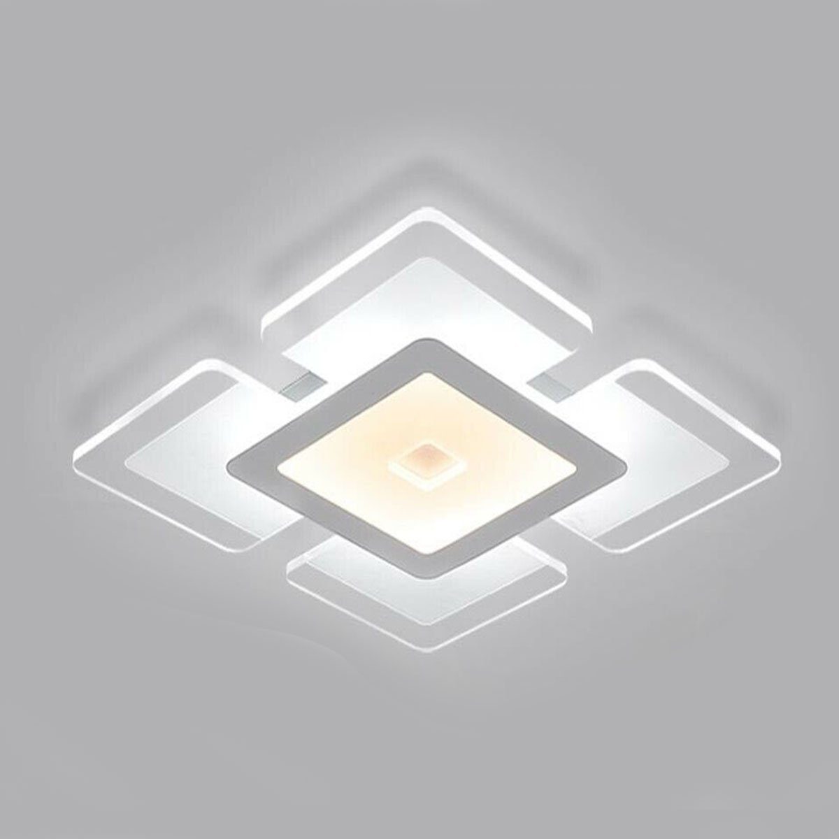 oyajia Deckenleuchte 18W LED Deckenlampe,20x20cm, Quadrat günstig online kaufen
