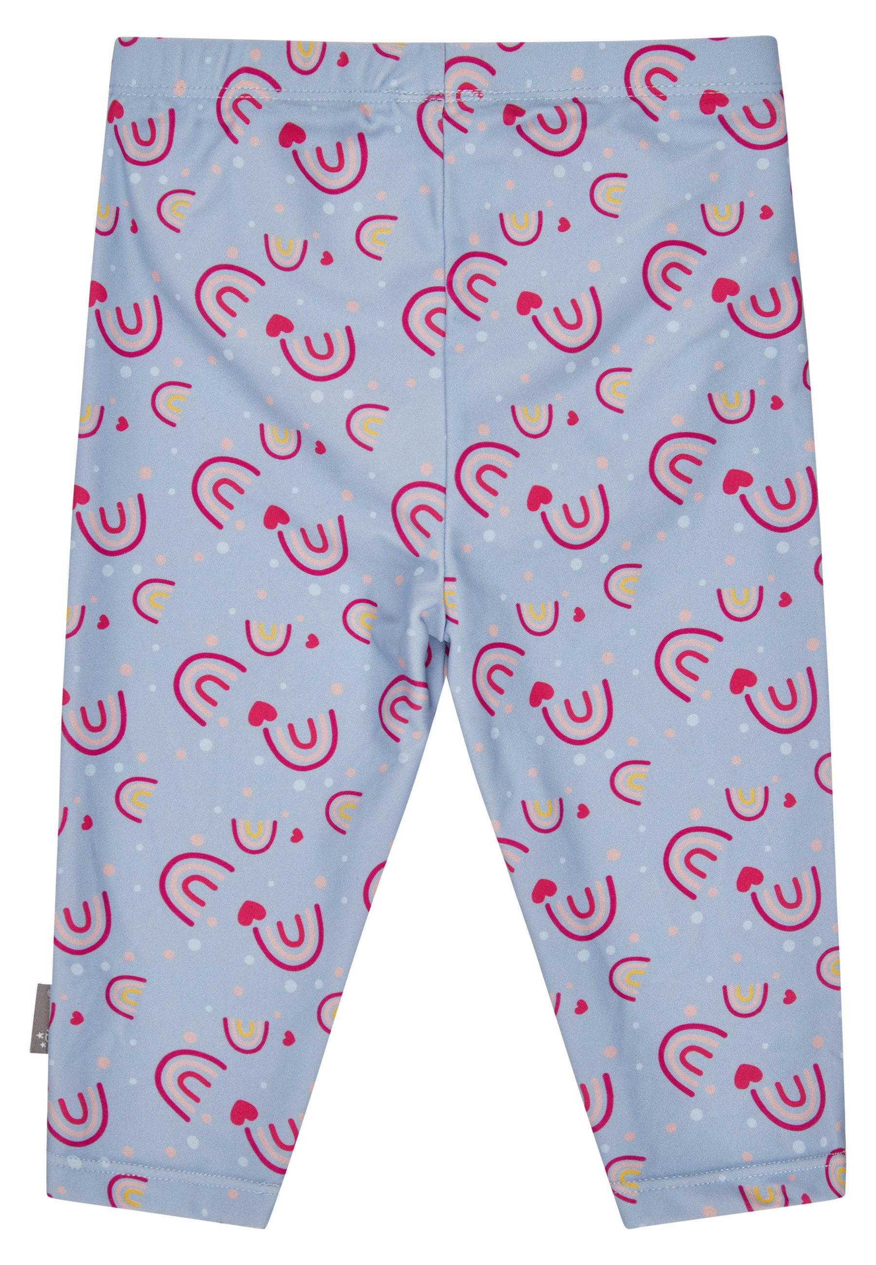 Sterntaler® Badehose UV-Schutz 50+ Bade-Leggings Regenbogen (1-St) Bade-Leggings lang mit Regenbogenmuster, Windeleinsatz bis 86/92