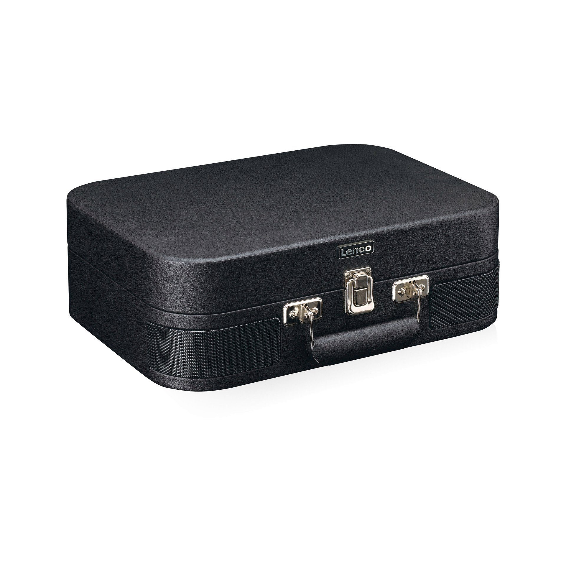Lenco TT-116 (Bluetooth) Bluetooth Retro-Stil Koffer-Plattenspieler mit Schwarz und Plattenspieler USB