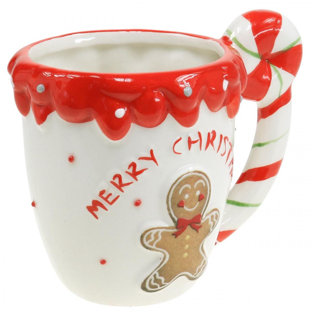 Weihnachtsmann Weihnachtstasse Keramik Lebkuchen Design Geschenkidee