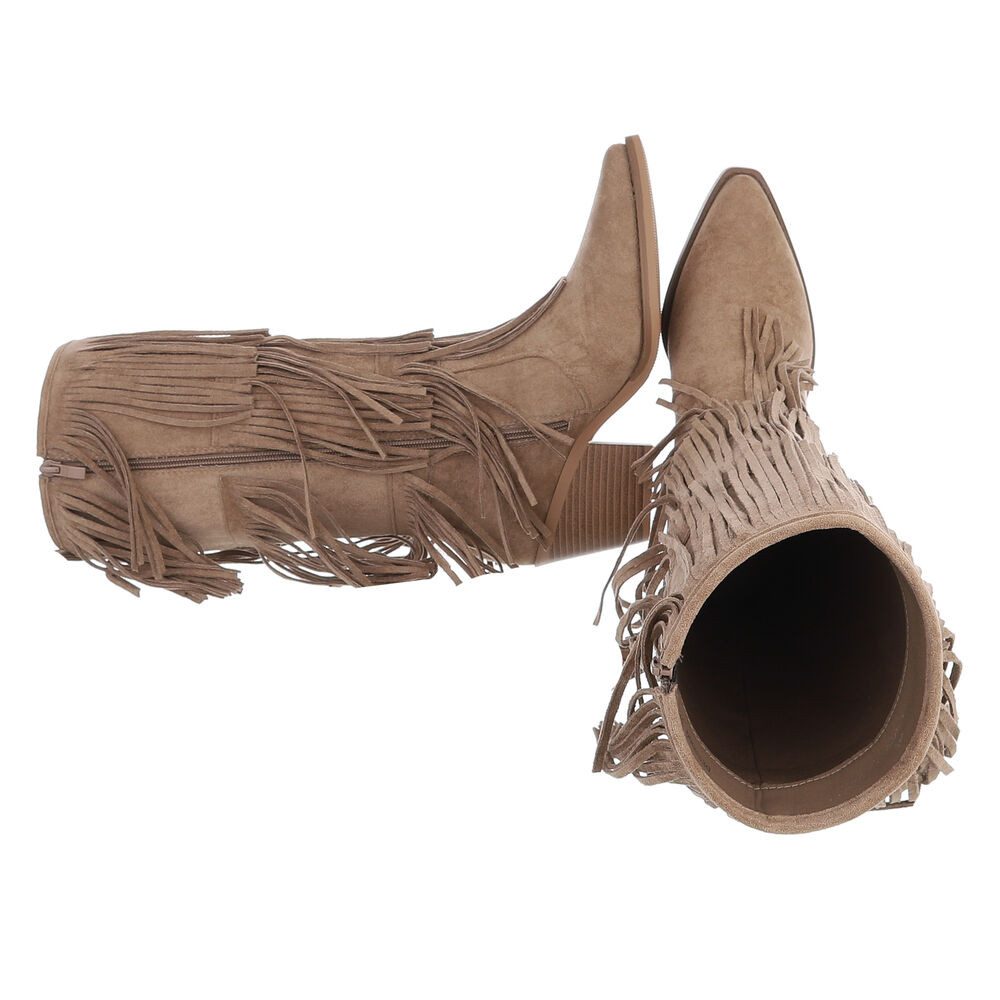 Ital-Design Fransenstiefel für Damen – Komfortabel und Trendig Westernstief günstig online kaufen