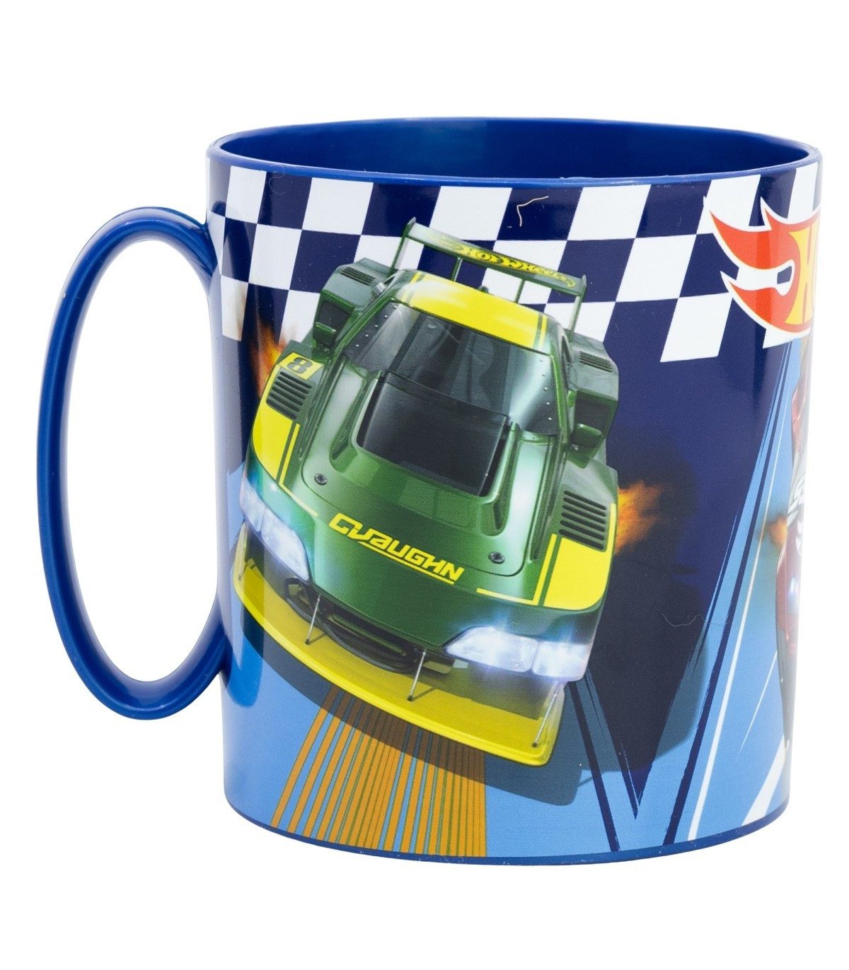 Hot Wheels Becher Micro Mug 390 ml Kinderbecher Mikrowellenbecher, Polyethylen