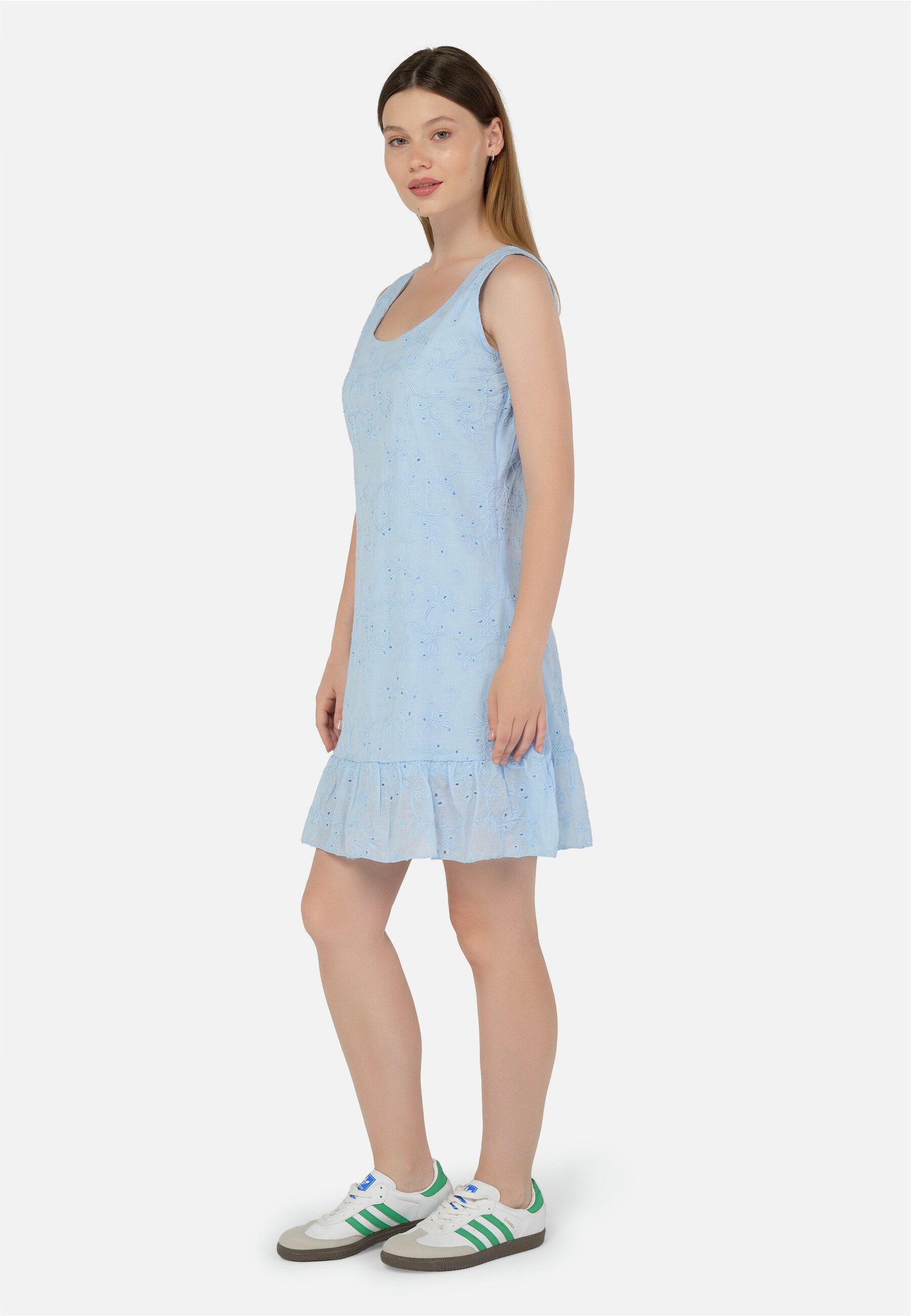 freshlions Jerseykleid Avery (1-tlg) mit gerafftem Faltenrock günstig online kaufen
