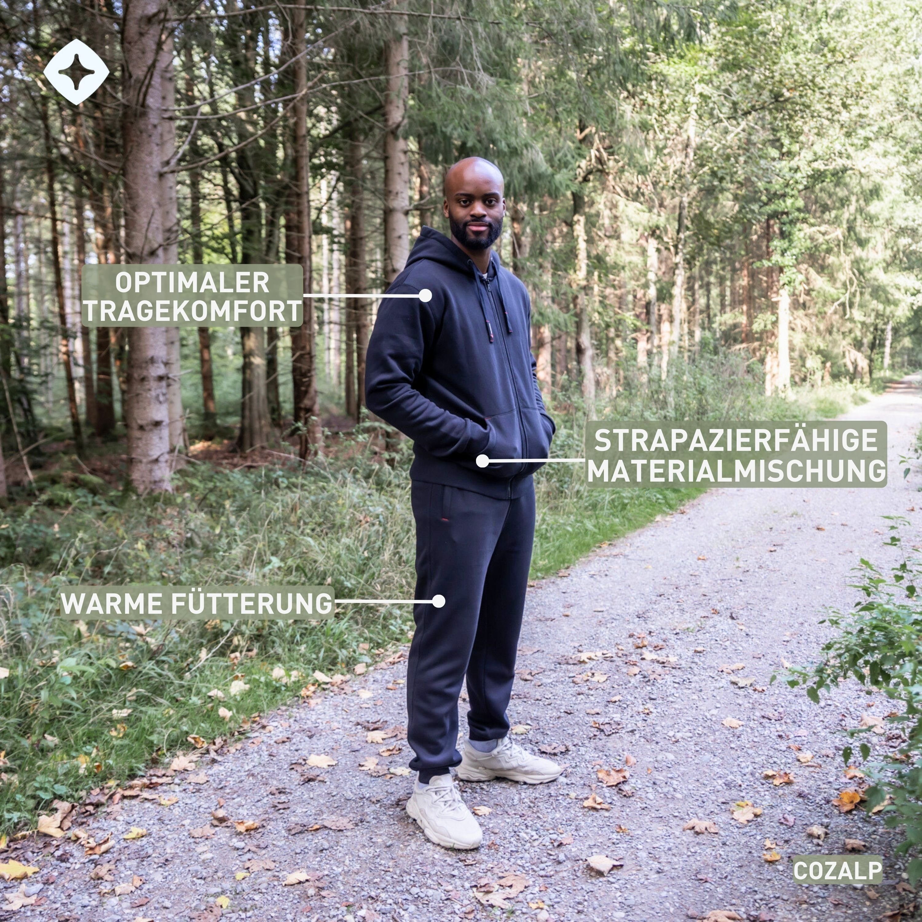 Höhenhorn Trainingsanzug Cozalp Herren Jogging Anzug für Männer Hausanzug Sport, Hochwertige Baumwolle, weiche Innenseite, angenehm warm