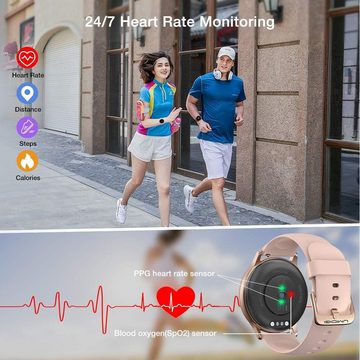 UMIDIGI Smartwatch (1,3 Zoll, Android iOS), Armbanduhr wasserdichte Fitness mit individualisierbaren Zifferblätter