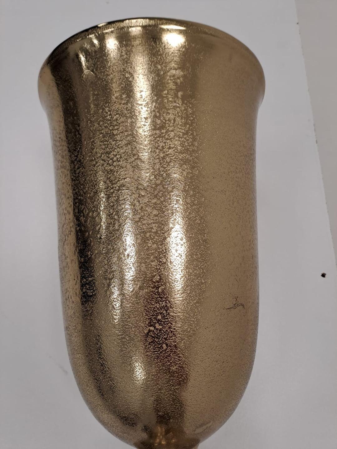 Lesli Living Dekovase Vase Blumenvase Trichtervase Ø20x52cm gold Aluminium günstig online kaufen