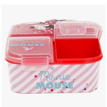 Disney Minnie Mouse Lunchbox Brotdose Mouse 3 Fächer Minnie Maus Lunch to Go Vesper Dose