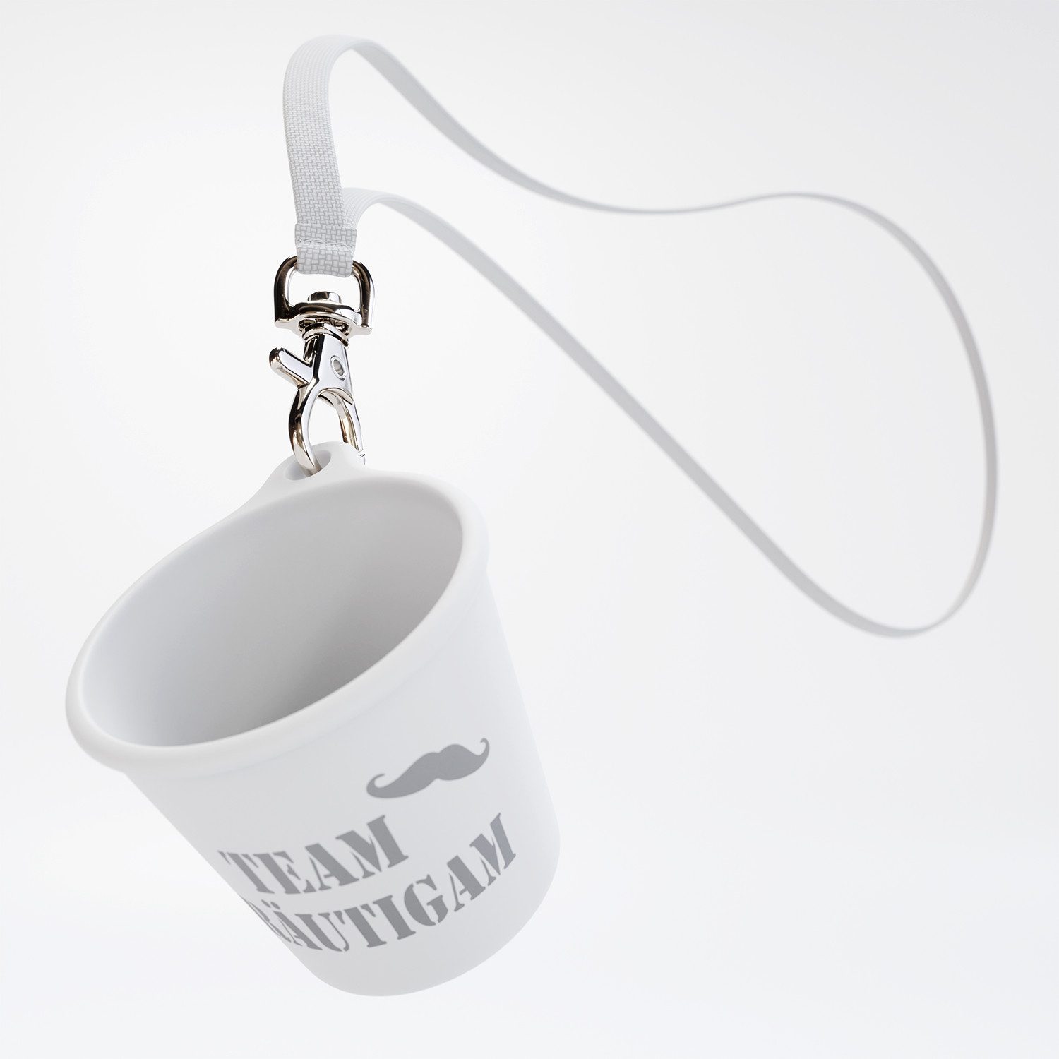 SoPro Schnapsglas 6x Schnapsbecher Plastik 4 cl wiederverwendbar - Pinnchen zum Umhängen