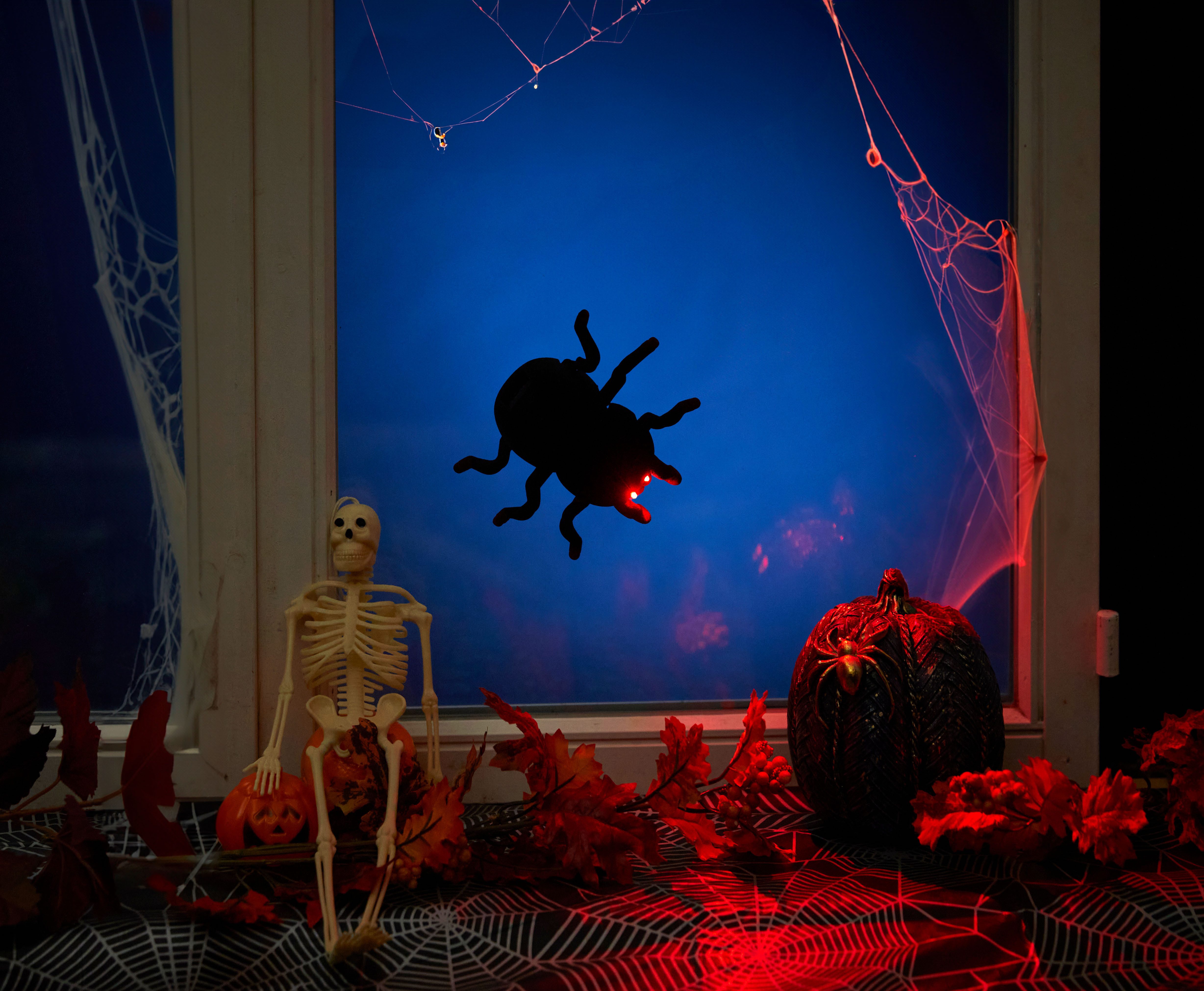 Northpoint Dekoobjekt Ferngesteuerte Halloween-Spinne Gruseleffekte Kletterfähig