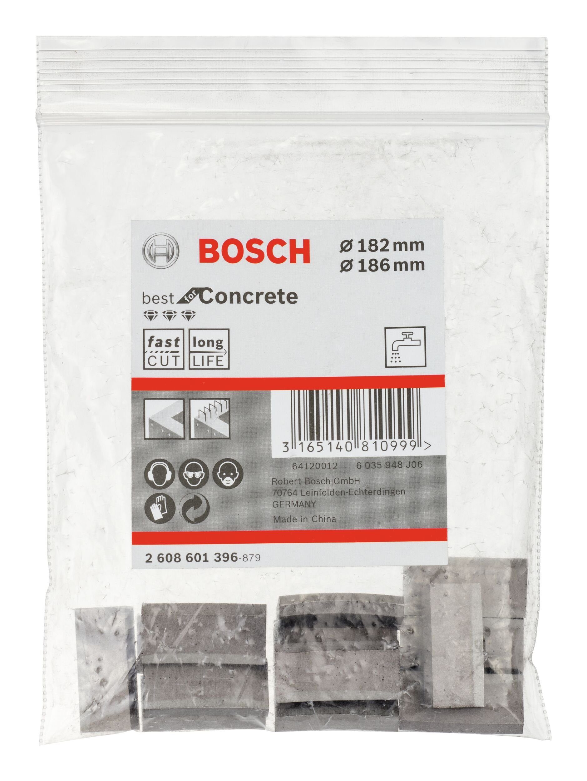 13 f. Concrete UNC 1 Diamantbohrkronen BOSCH 1/4" Best Bohrkrone, Segmente for