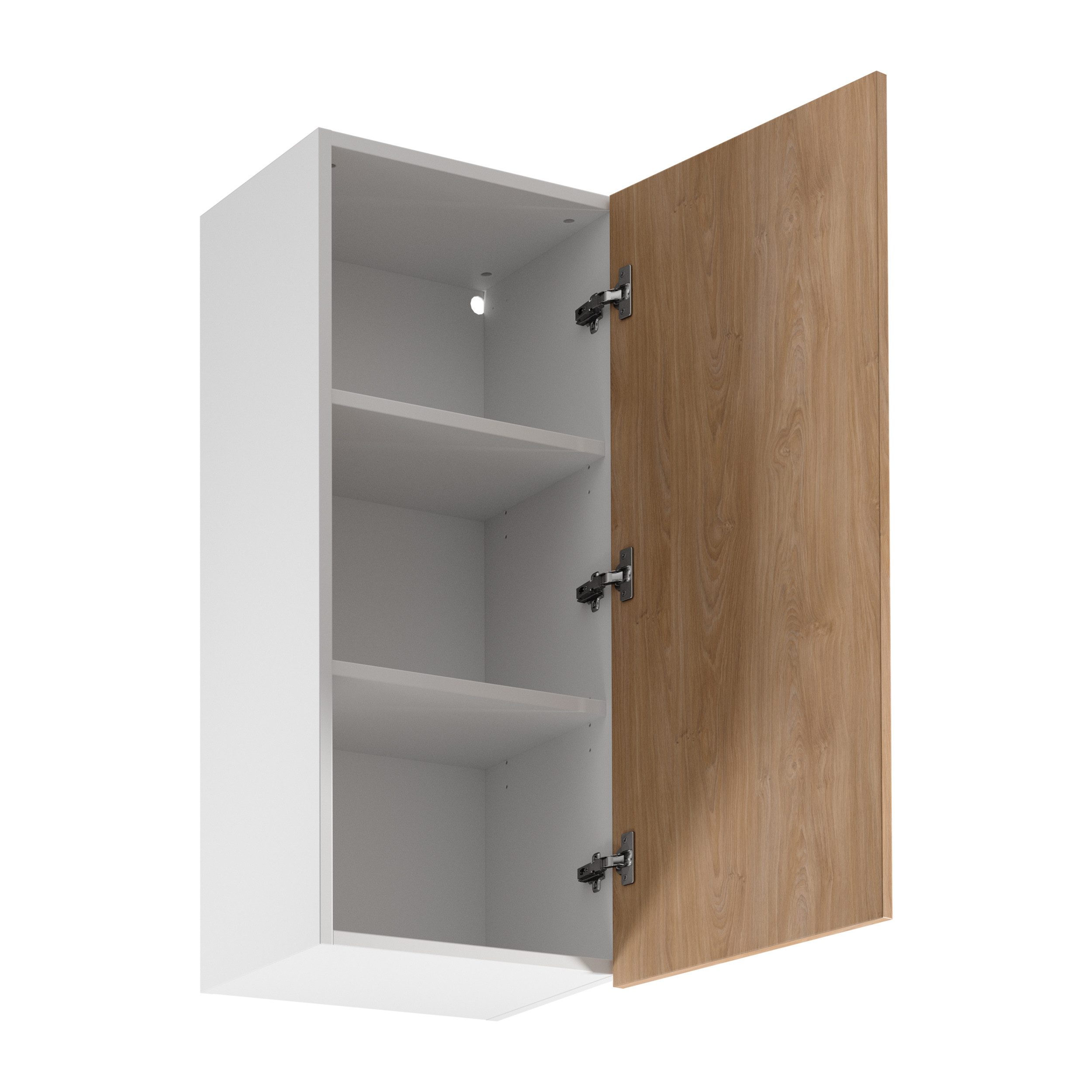 ROYAL24_MARKT Hängeschrank - Hervorragendes Design mit Stauraum für Ihre Küchenutensilien (Küche Hängeschrank, 1-St., Sorento Weiß Sonoma Eiche -G45 P/L) Top – Fein – Präzise.