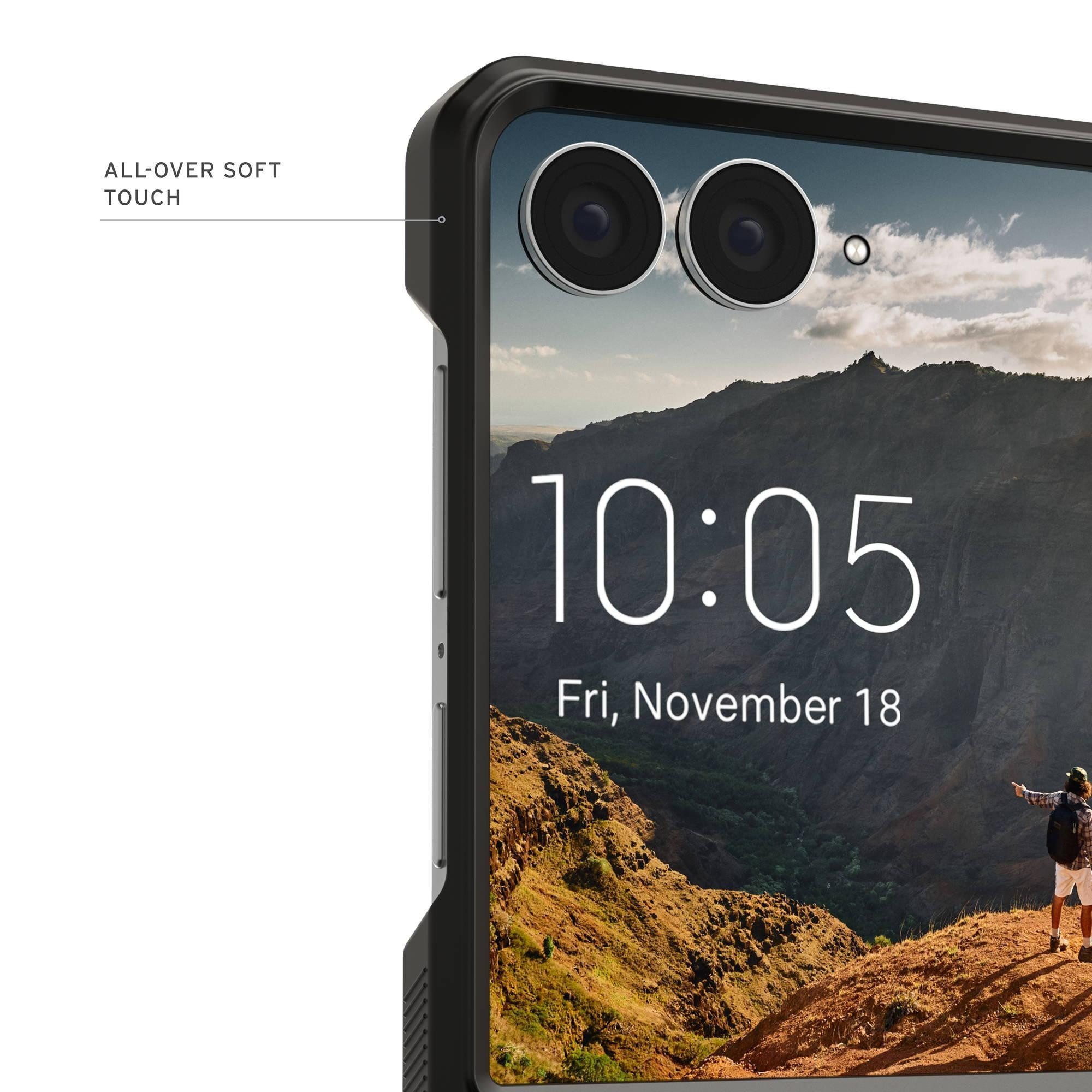 Urban Armor Gear Smartphone-Hülle Mouve - Samsung Galaxy Z Flip 8 Hülle, (Sturz- und stoßfest nach US-Militärstandard)