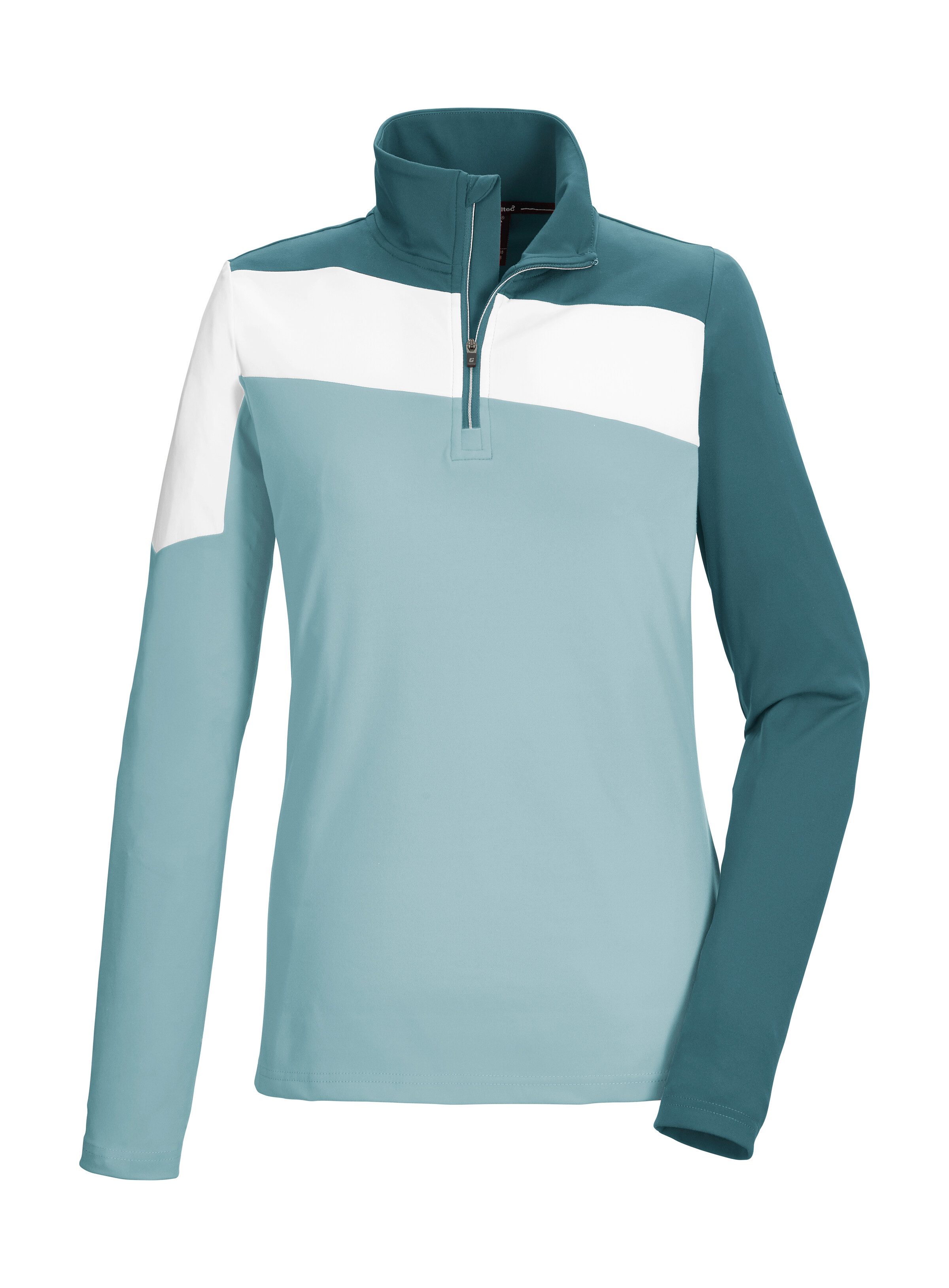 Killtec Langarmshirt KSW 258 WMN LS SHRT Langarmshirt aus Komfort-Stretch mit Stehkragen