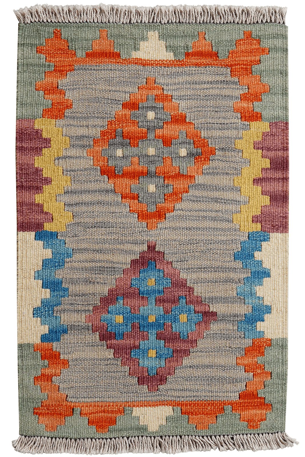 Looma Teppich Kelim Gashgai 68x43cm, rechteckig, Höhe: 5 mm, Gashgai, Schurwolle, Unikat