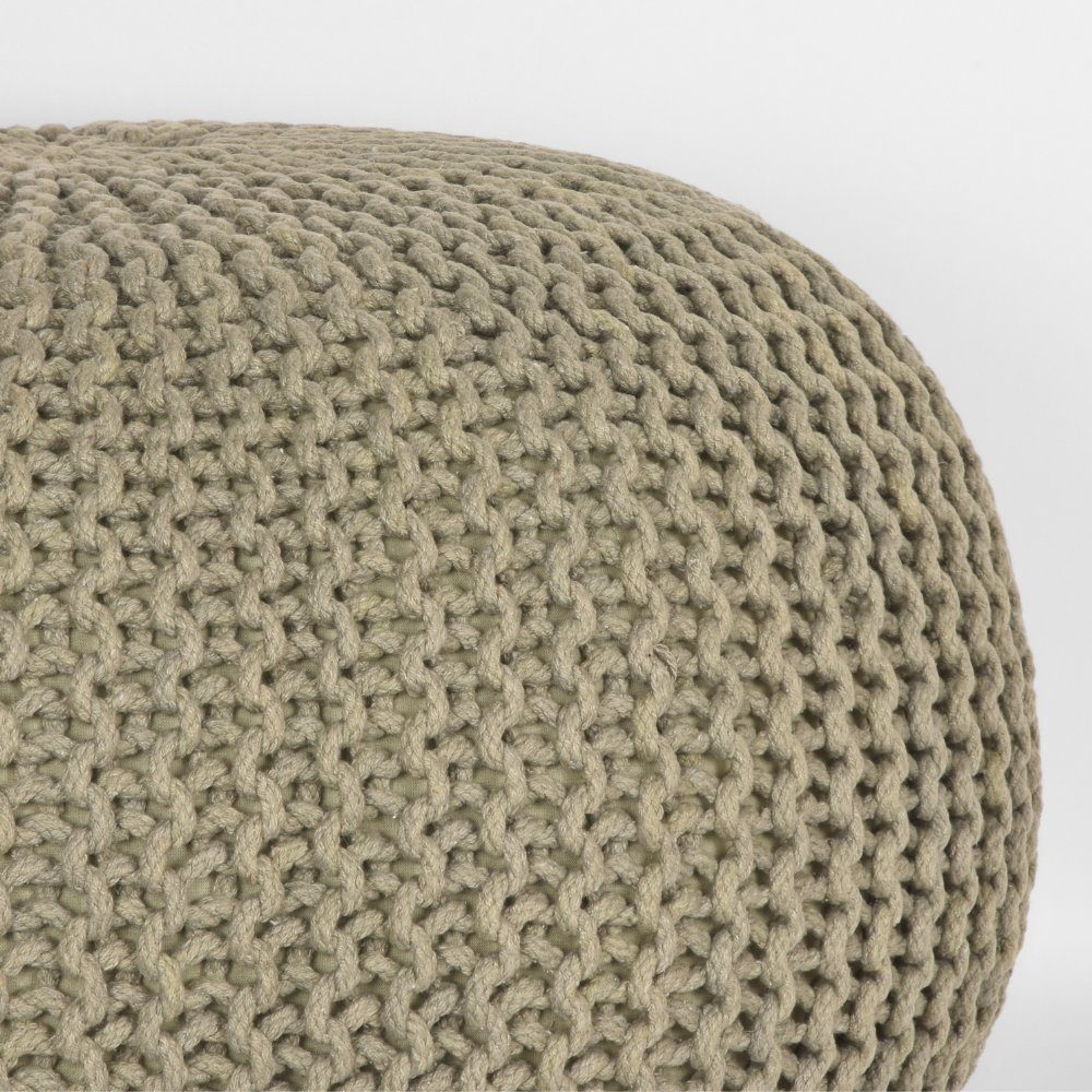 RINGO-Living Stuhl Hocker Mabel in Baumwolle 350x700mm, Möbel aus Oliv