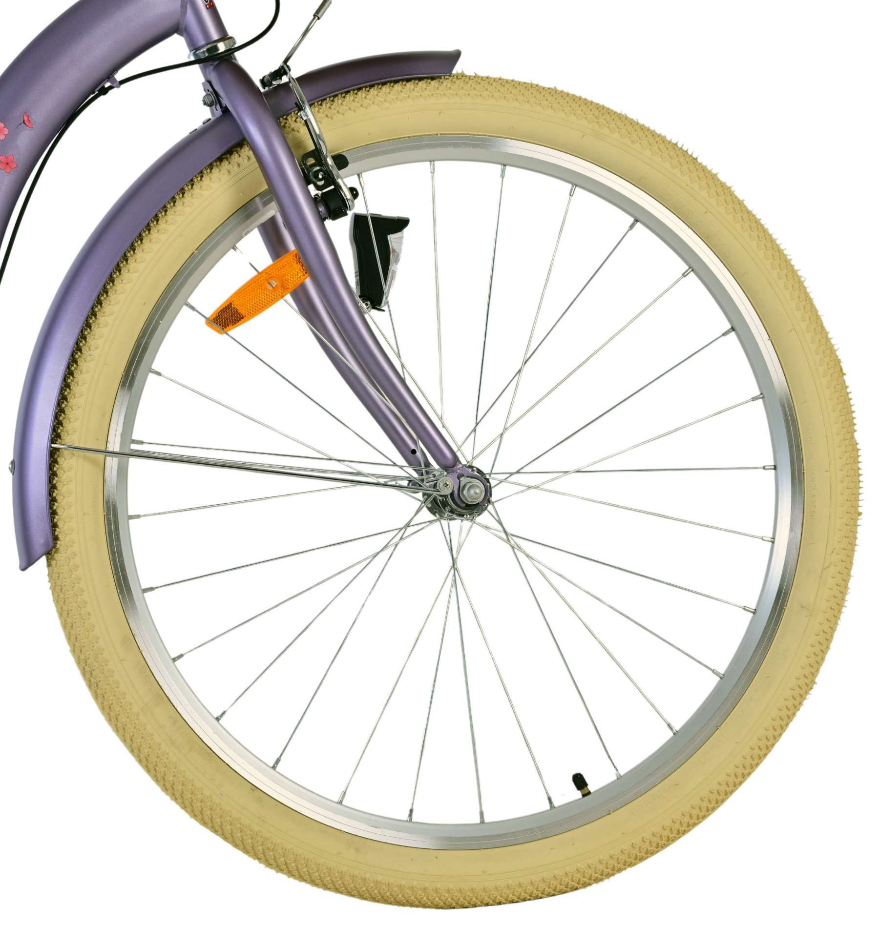 Volare Kinderfahrrad Volare Blossom Kinderfahrrad für Mädchen - 26 Zoll in Lila, Vorderradbremsen, geschlossener Kettenkasten, Aluminiumfelgen